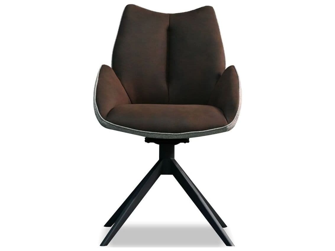 Mobital Gian Black Upholstered Arm Dining Chair
