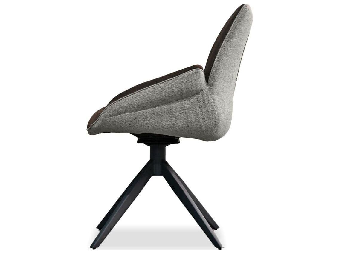 Mobital Gian Black Upholstered Arm Dining Chair
