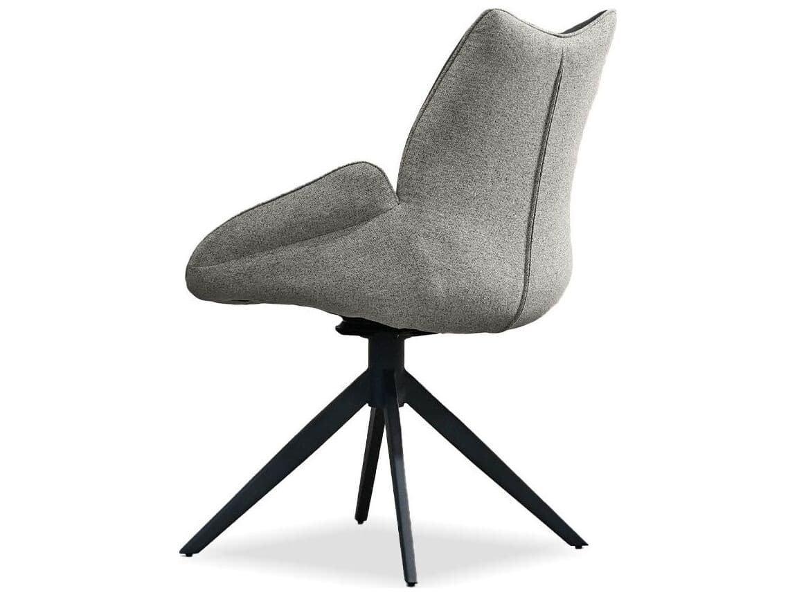 Mobital Gian Black Upholstered Arm Dining Chair