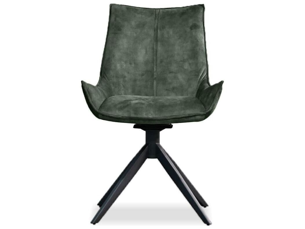 Mobital Giulia Black Upholstered Armless Dining Chair Set of 2