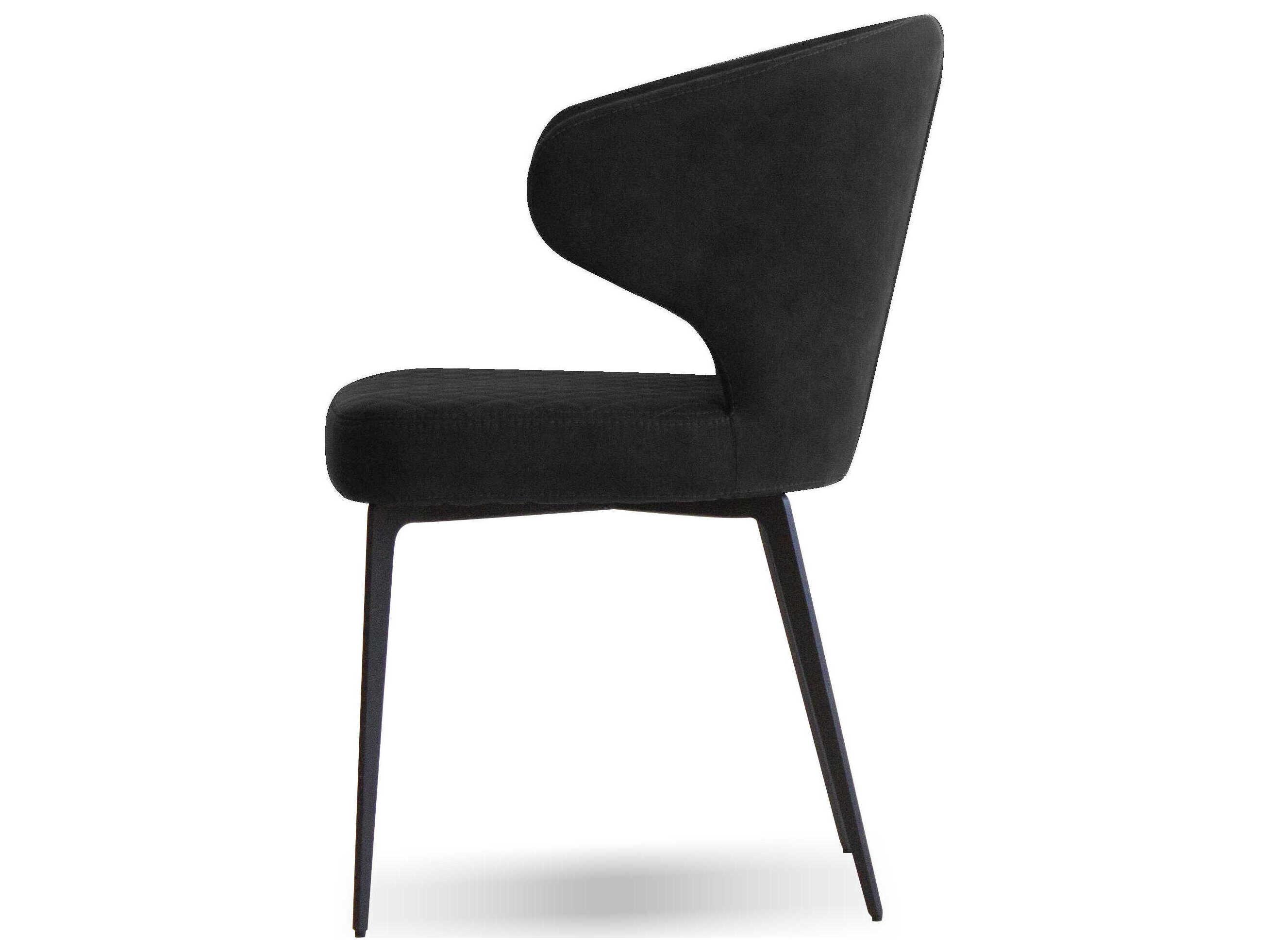 Mobital Hug Black Upholstered Armless Dining Chair