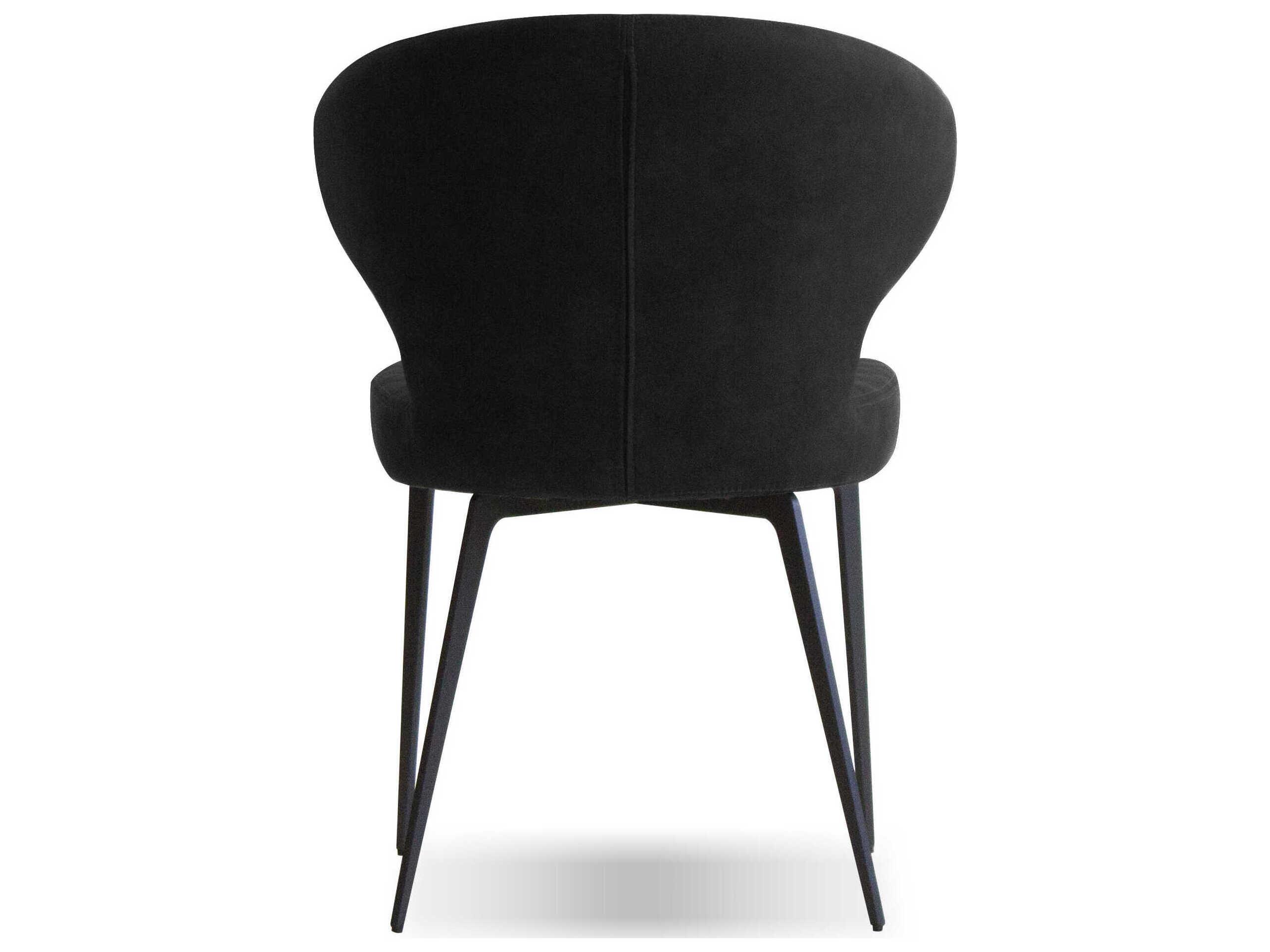 Mobital Hug Black Upholstered Armless Dining Chair