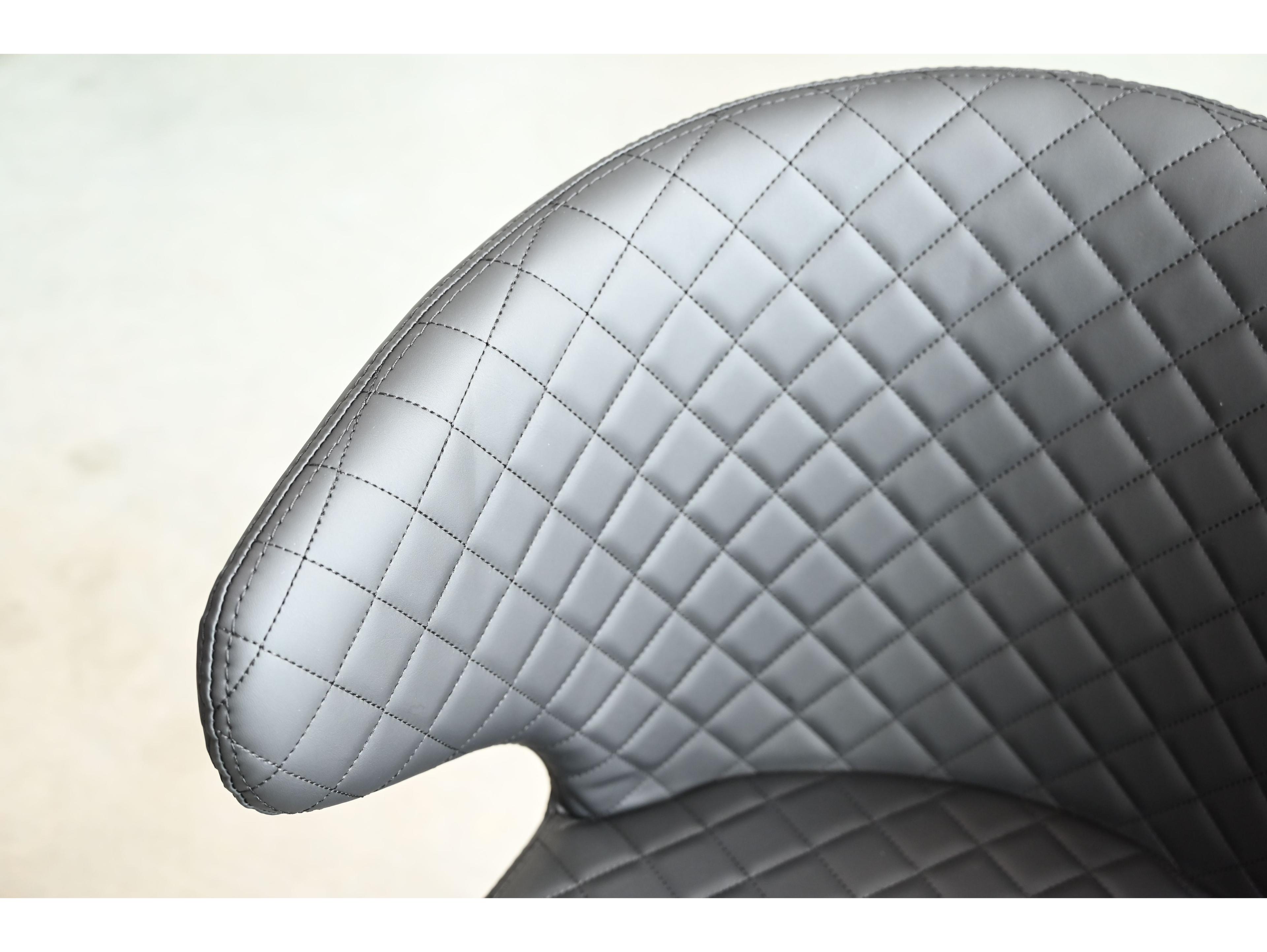 Mobital Hug Black Faux Leather Arm Dining Chair 
Set of 2