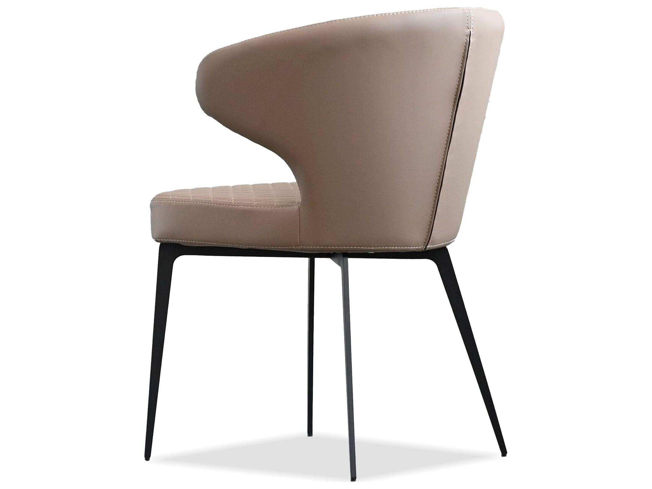 Mobital Hug Brown Faux Leather Arm Dining Chair 
Set of 2