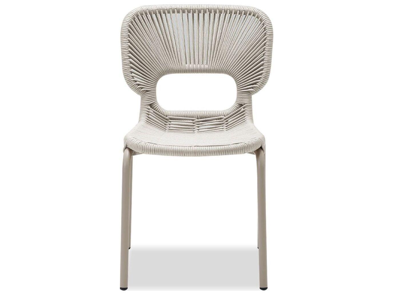 Mobital Ischia White Armless Dining Chair