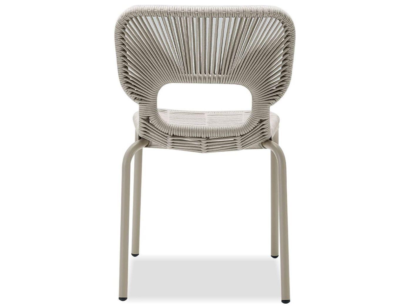 Mobital Ischia White Armless Dining Chair