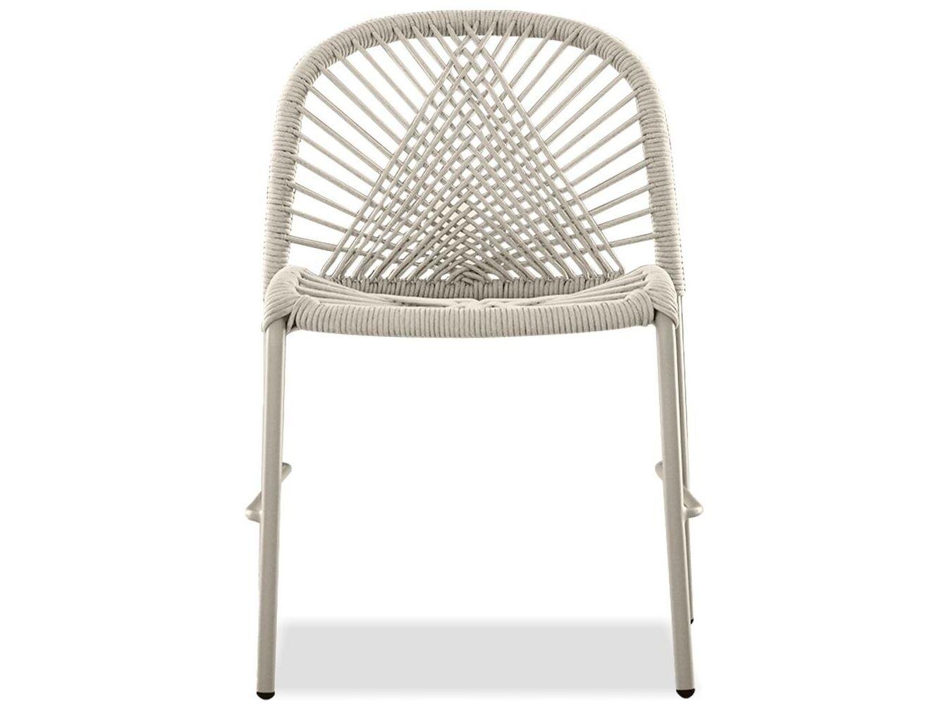 Mobital Kamari White Armless Dining Chair