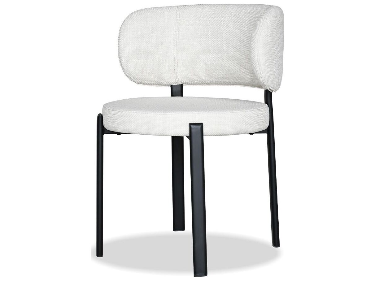 Mobital Lily Black Upholstered Armless Dining Chair