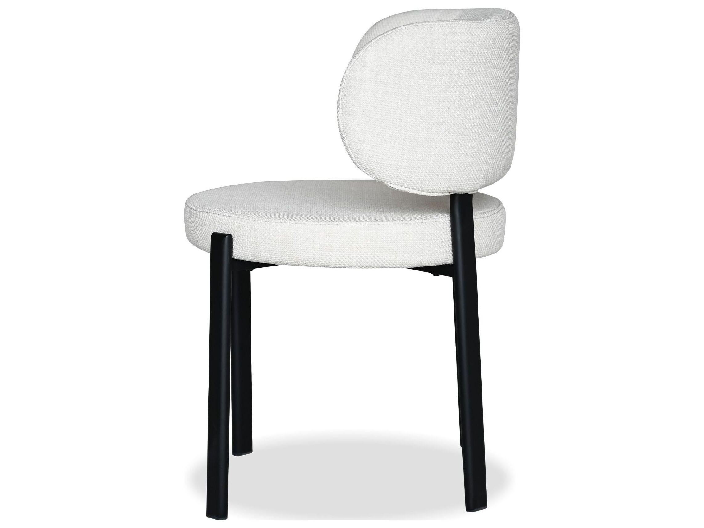 Mobital Lily Black Upholstered Armless Dining Chair