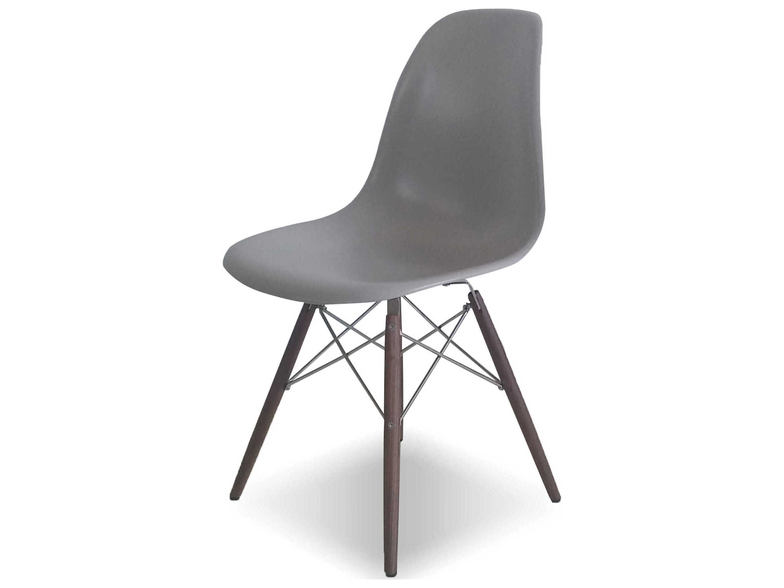 Mobital Privo Walnut Wood Brown Armless Dining Chair