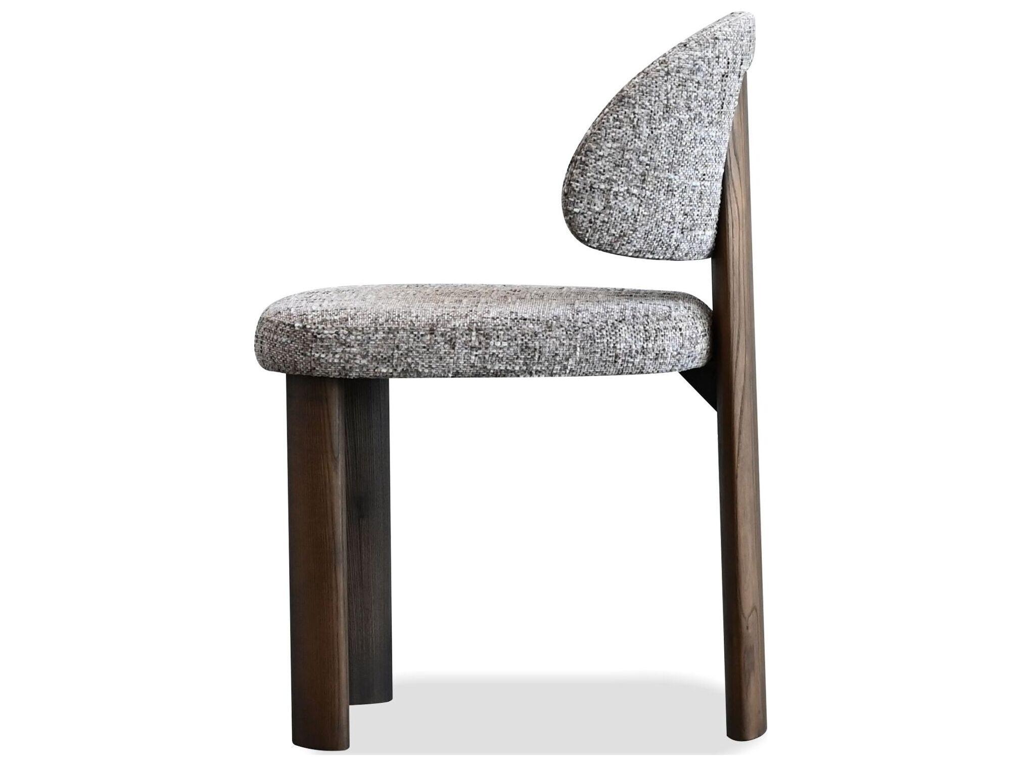 Mobital Sake Plywood Brown Upholstered Armless Dining Chair Set of 2