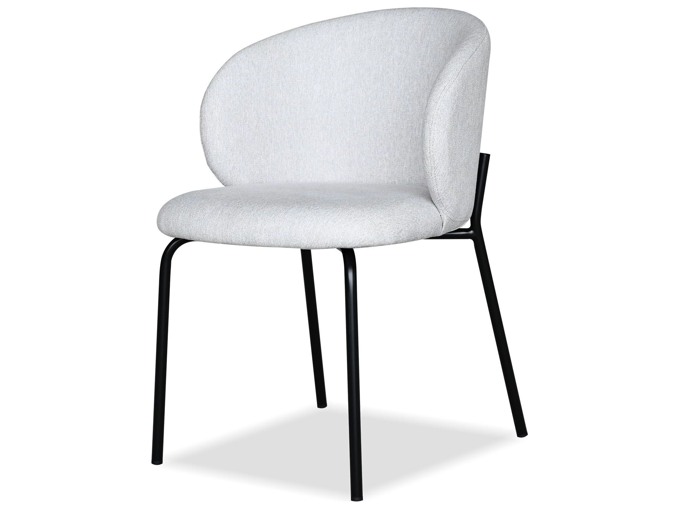 Mobital Shepley Black Upholstered Armless Dining Chair