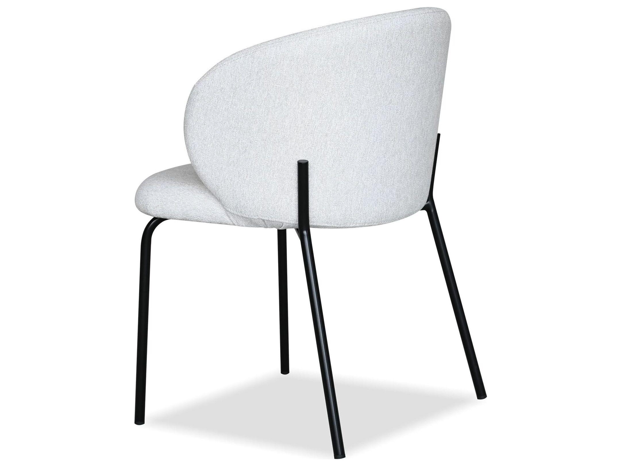 Mobital Shepley Black Upholstered Armless Dining Chair
