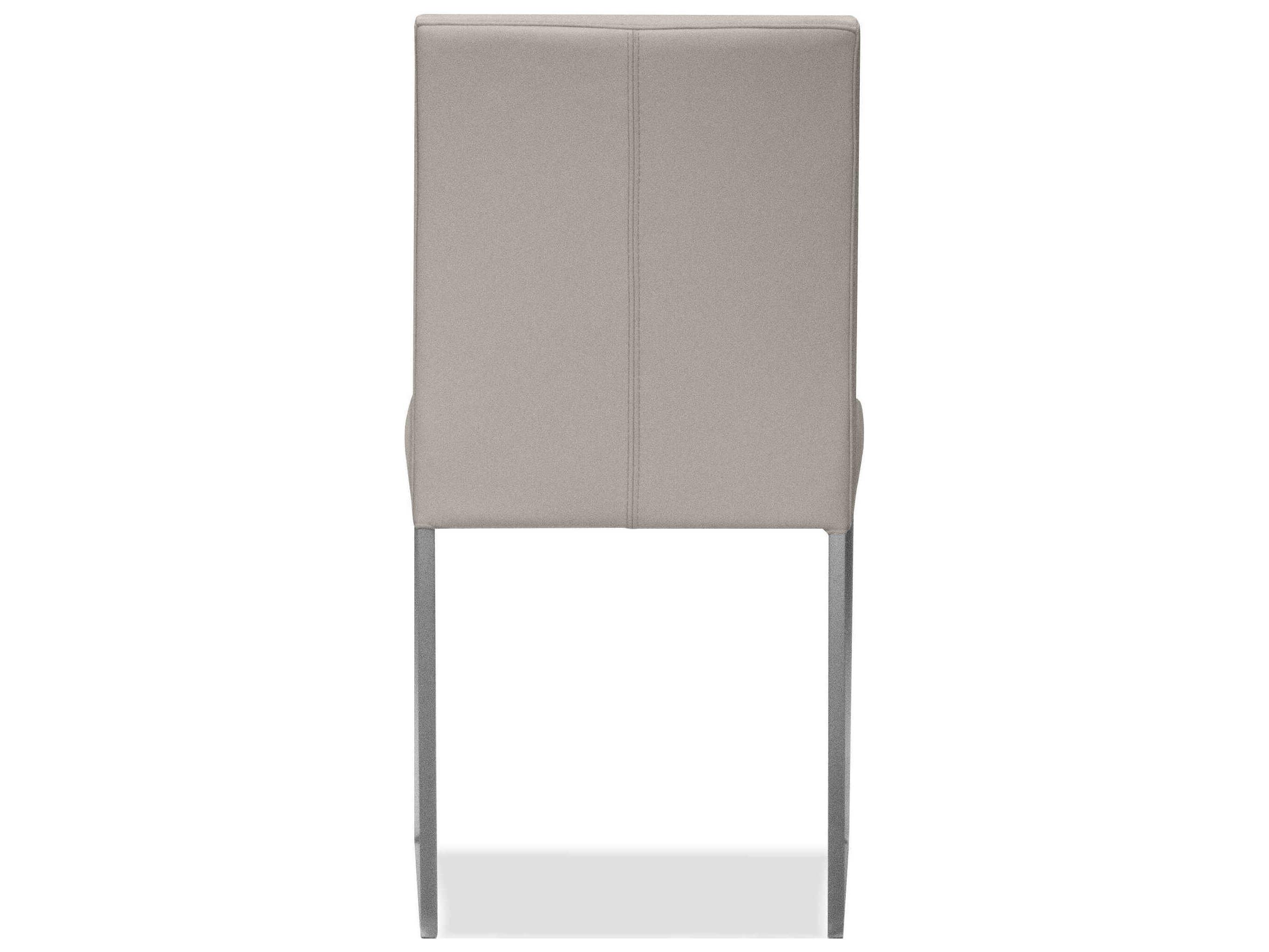 Mobital Tate Beige Leather Armless Dining Chair