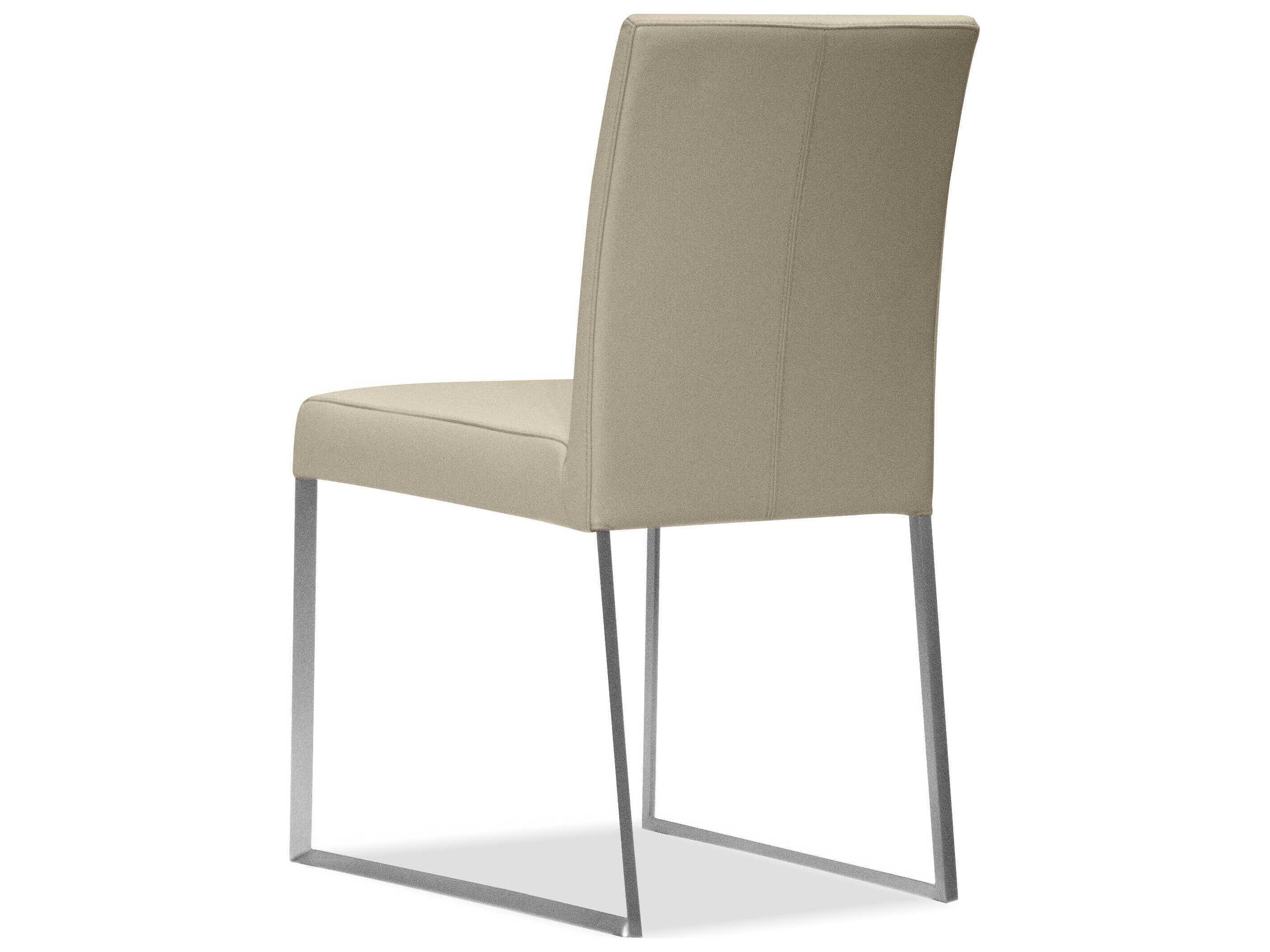 Mobital Tate Champagne Leather Armless Dining Chair