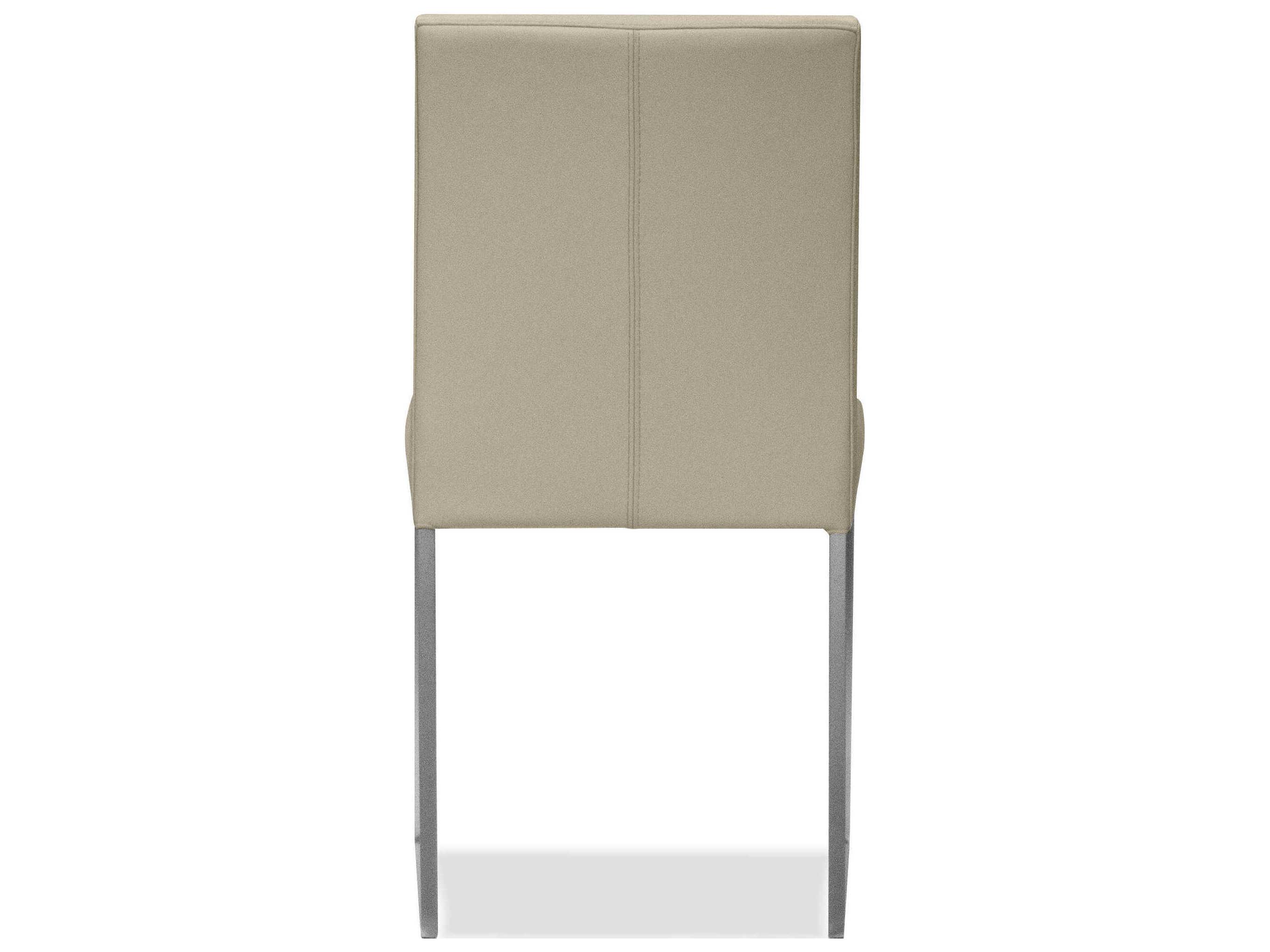Mobital Tate Champagne Leather Armless Dining Chair