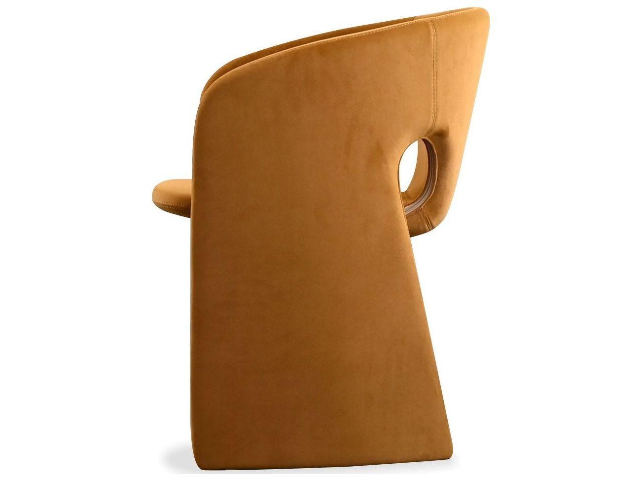 Mobital Vera Brown Upholstered Arm Dining Chair