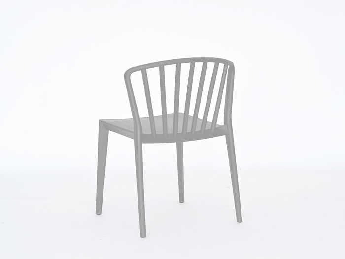Mobital Windsor Gray Armless Dining Chair