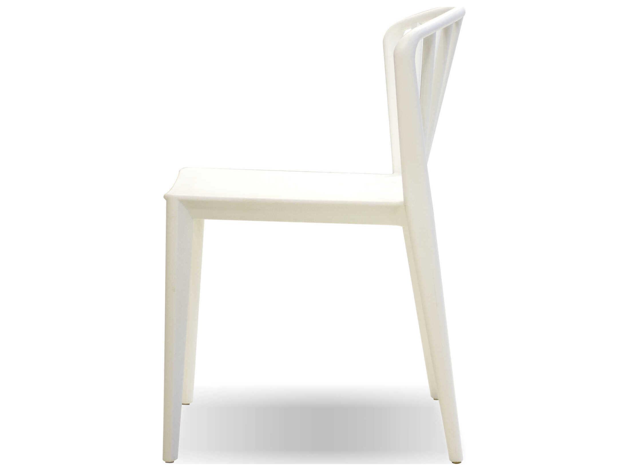 Mobital Windsor White Armless Dining Chair