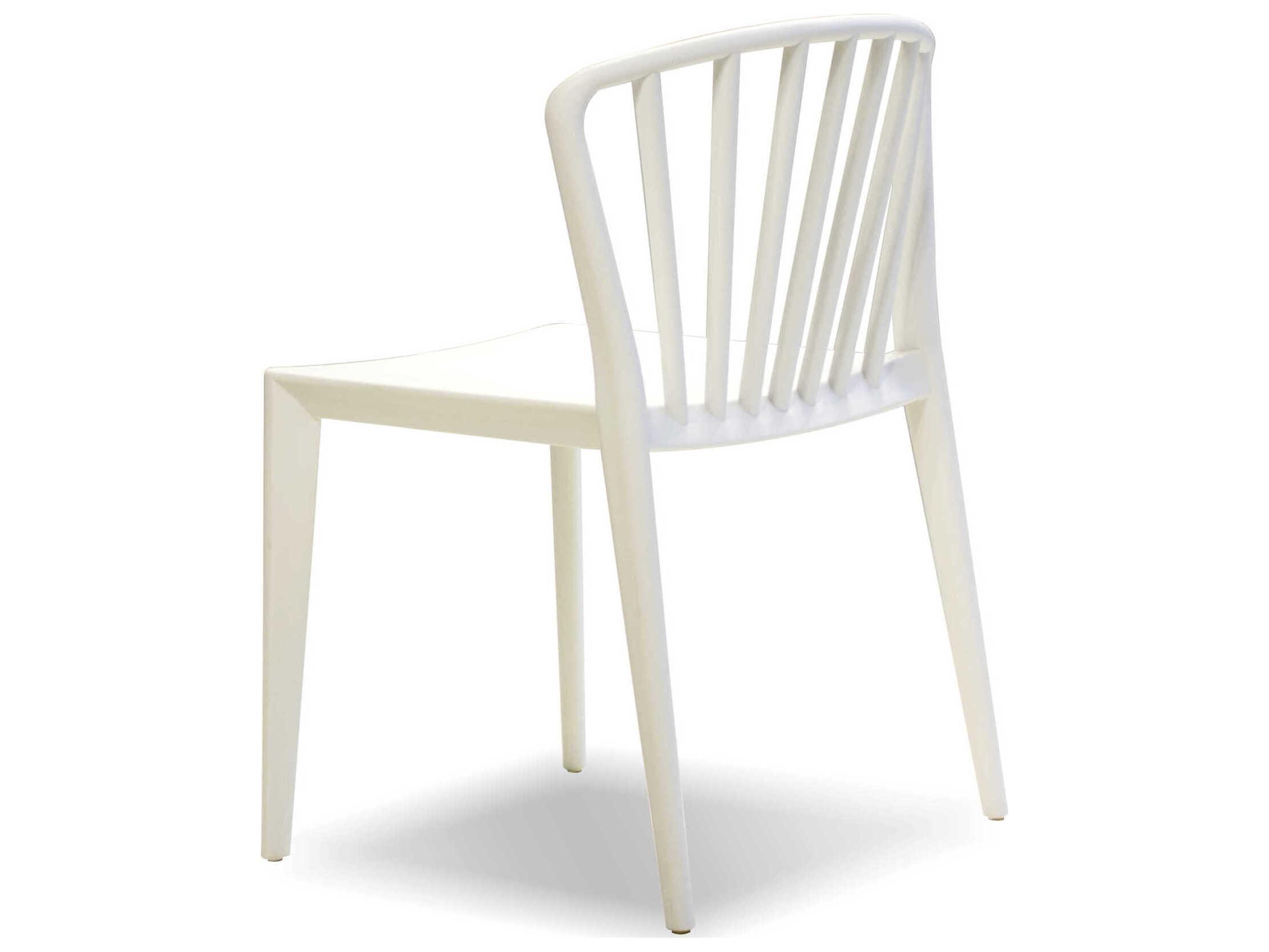 Mobital Windsor White Armless Dining Chair