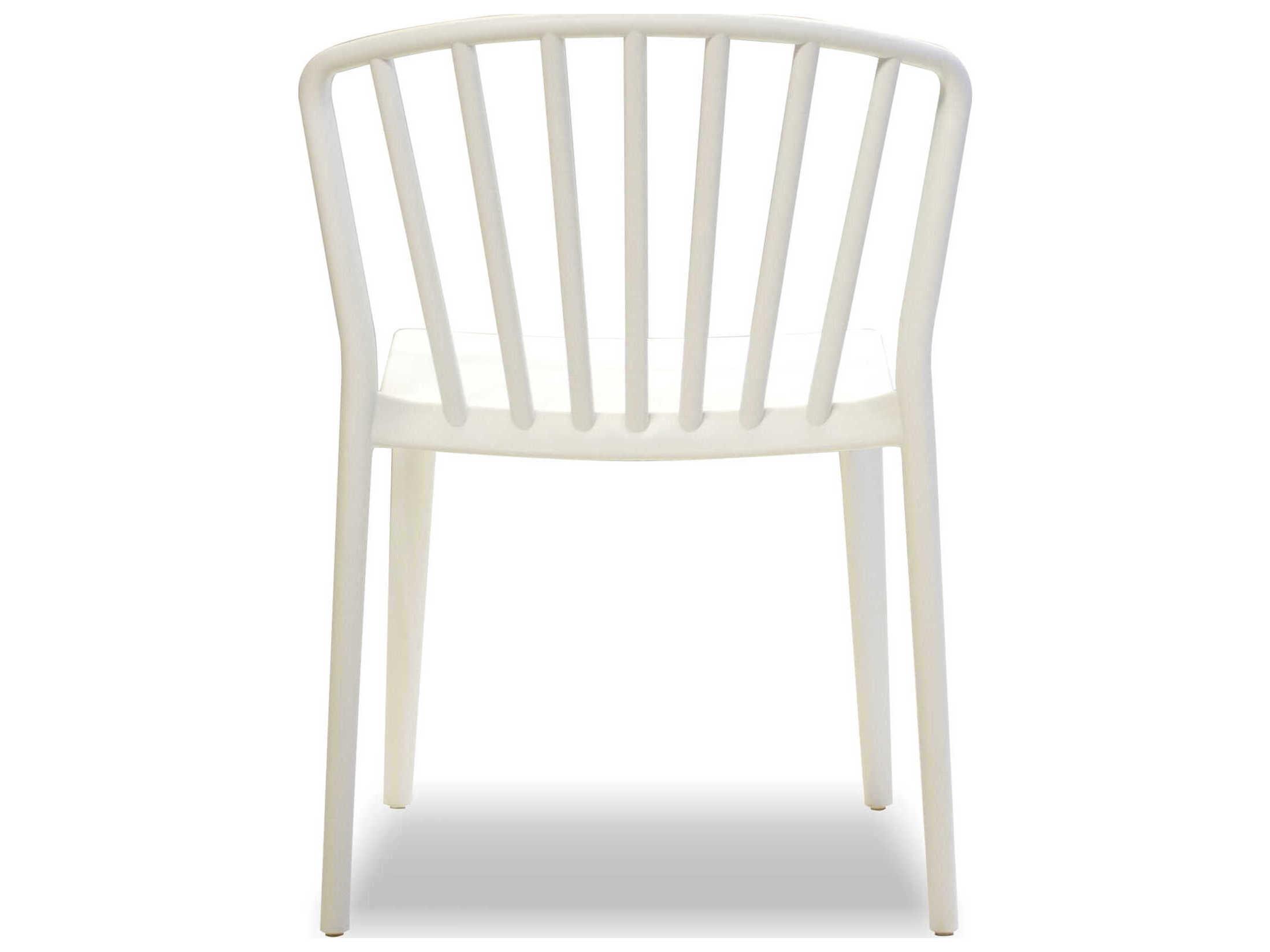 Mobital Windsor White Armless Dining Chair