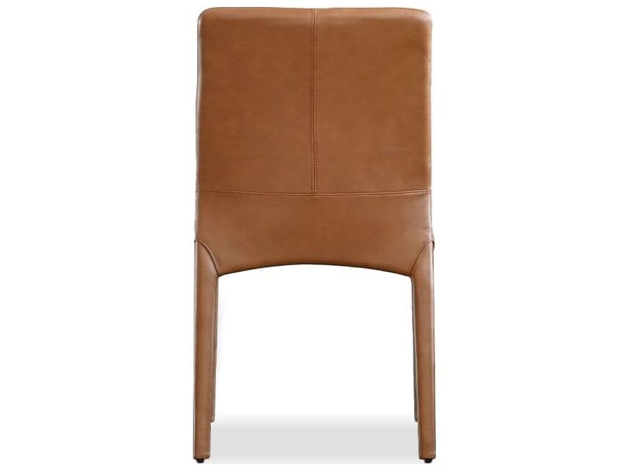 Mobital Zeg Brown Leather Armless Dining Chair