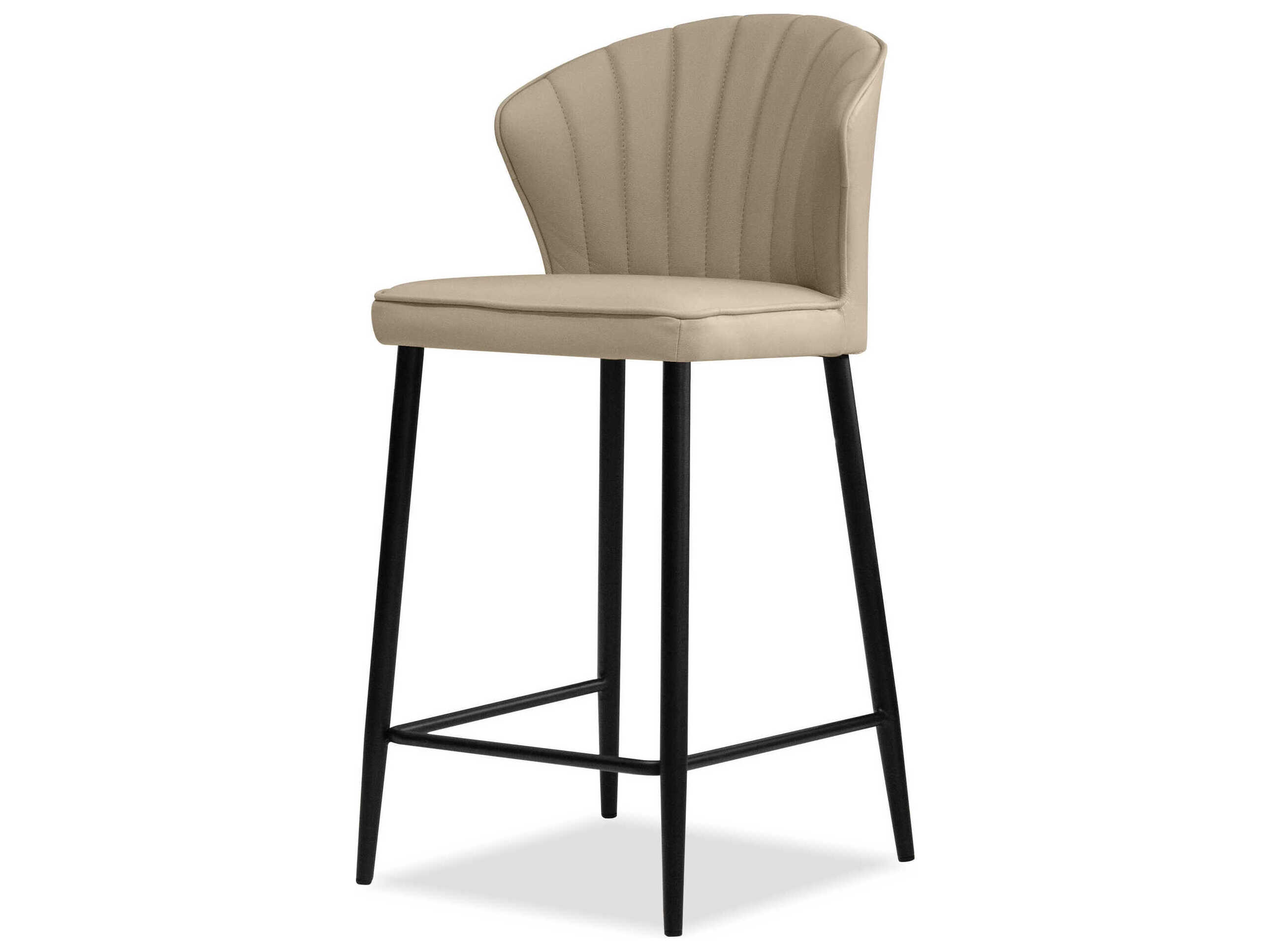 Mobital Ariel Wheat Leather Counter Stool