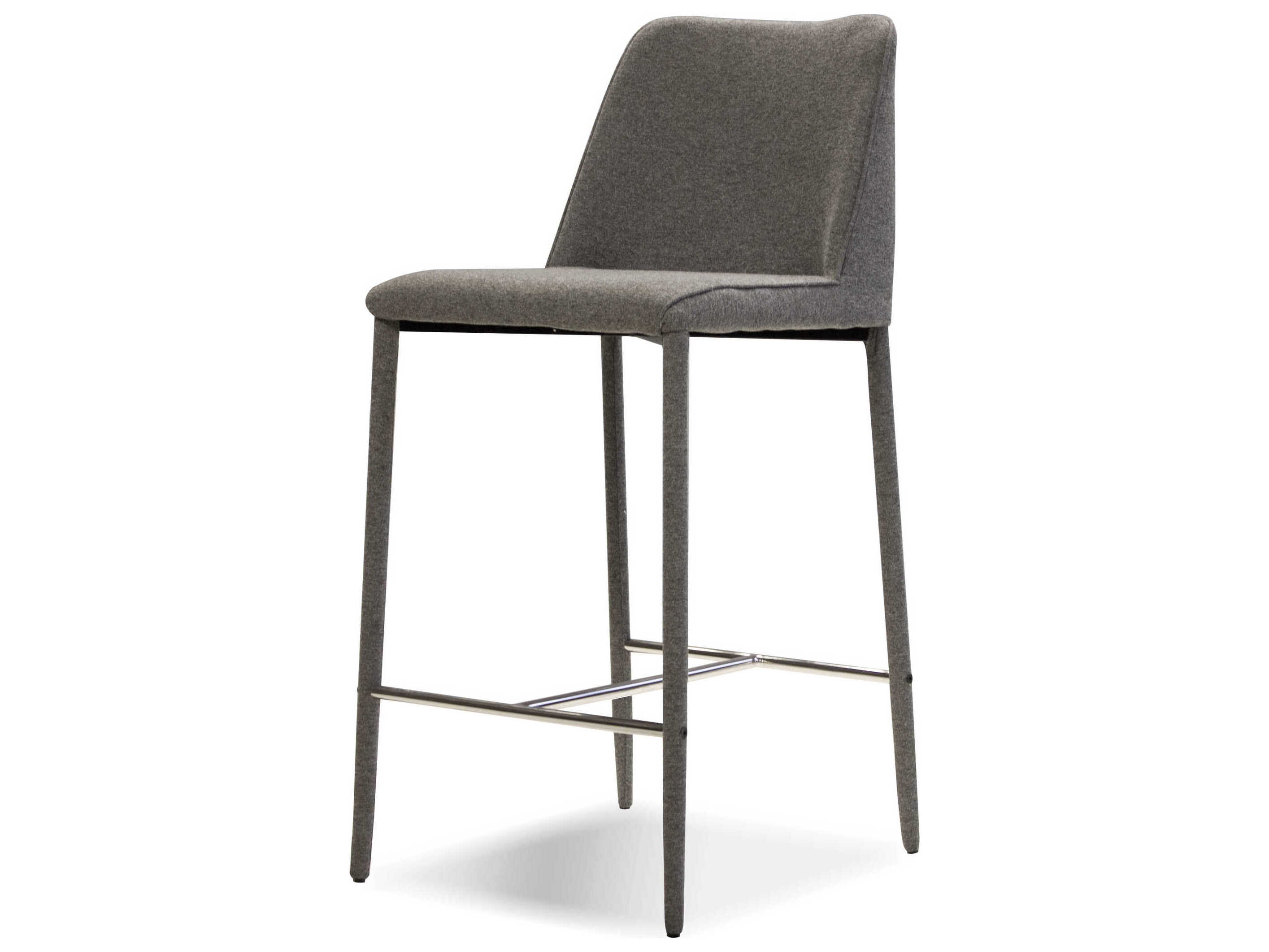 Mobital Billings Upholstered Dark Grey Counter Stool