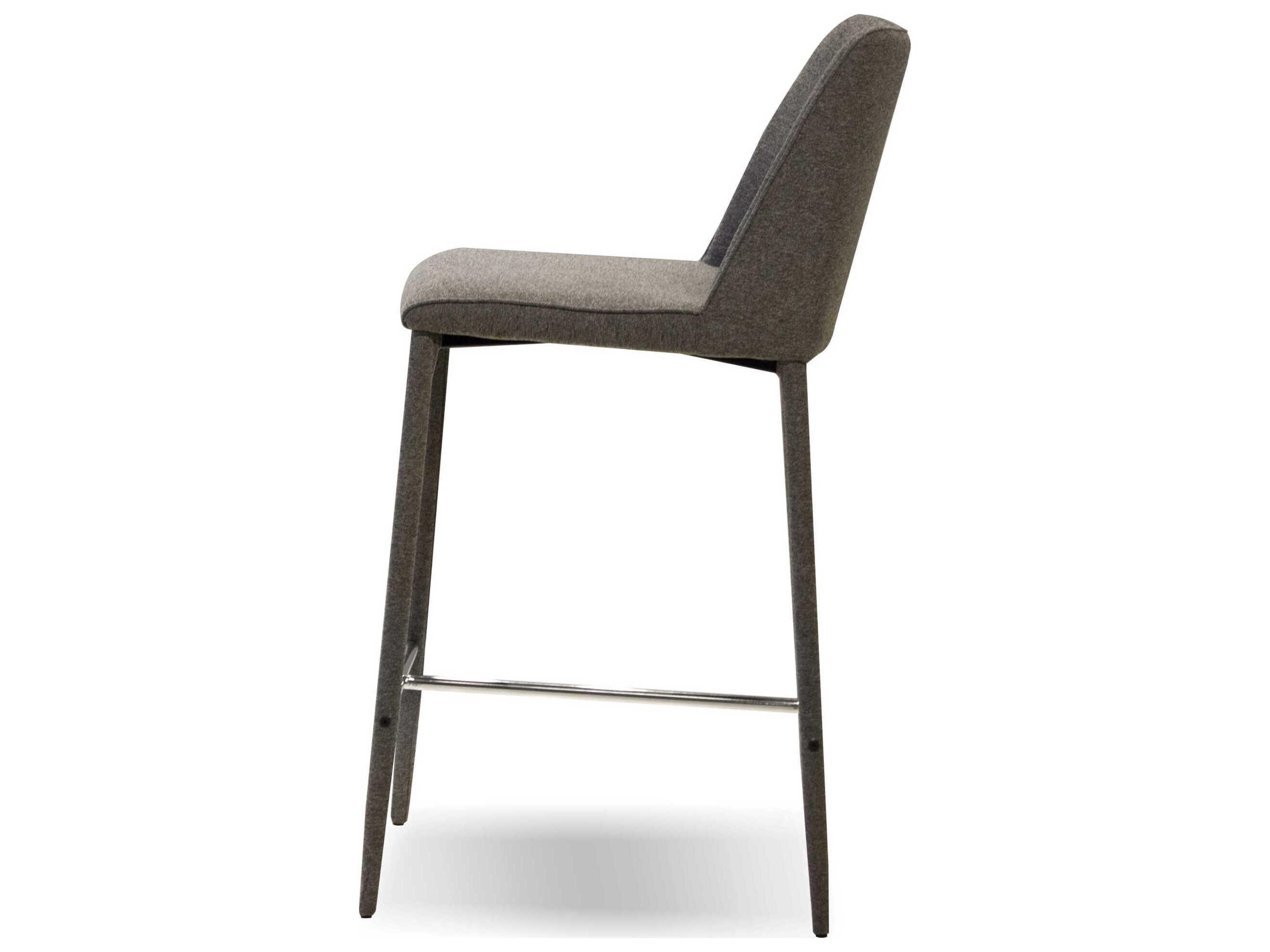Mobital Billings Upholstered Dark Grey Counter Stool