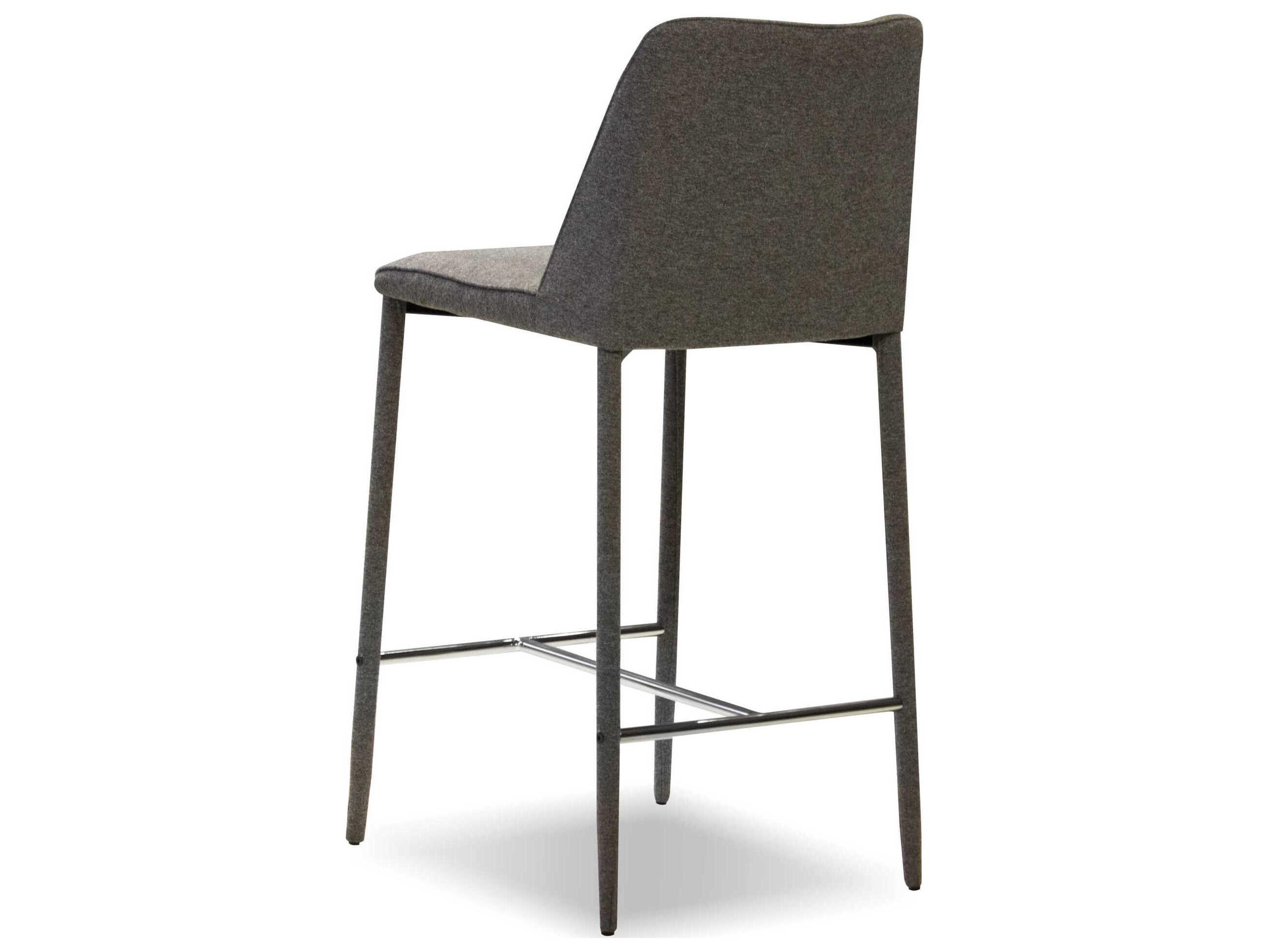 Mobital Billings Upholstered Dark Grey Counter Stool