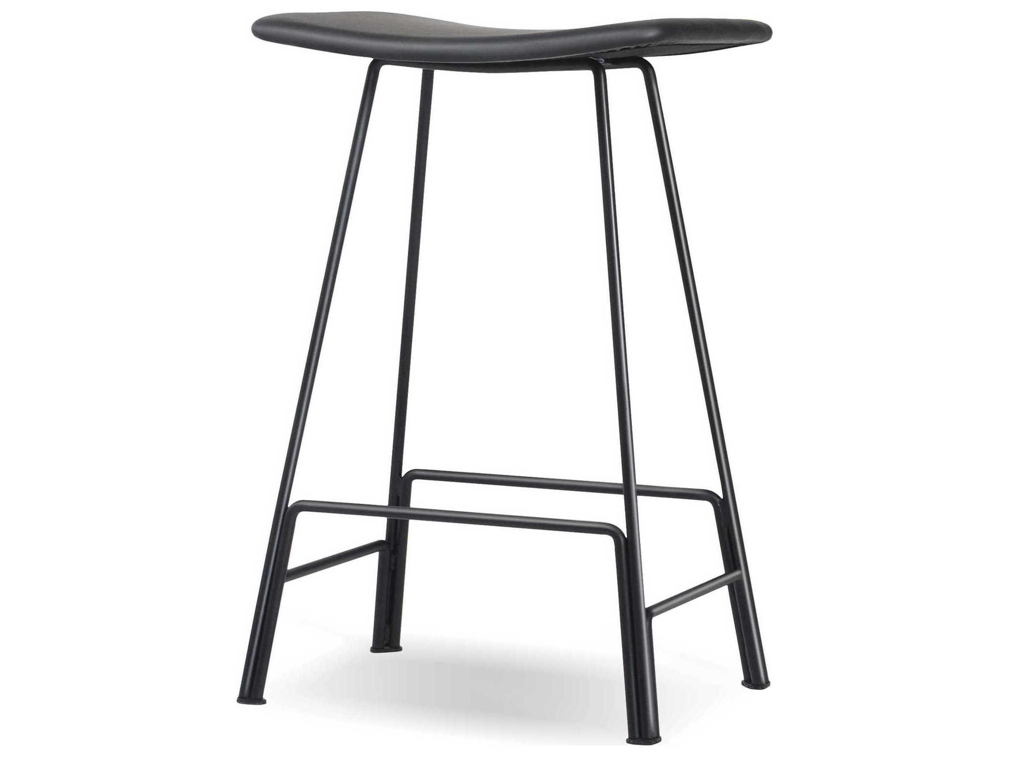 Mobital Canaria Leather Black Counter Stool