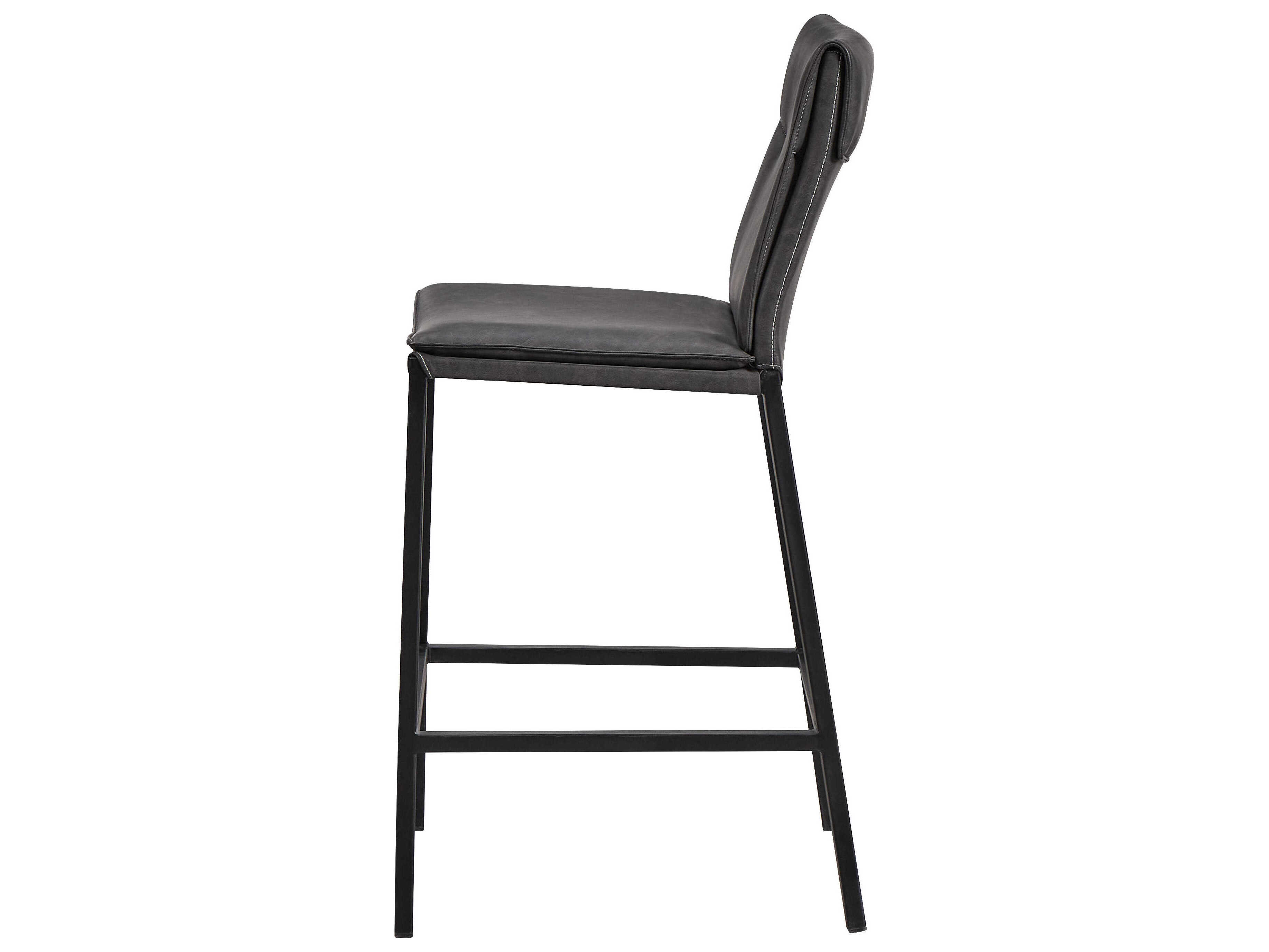 Mobital Harris Leather Grey Bar Stool