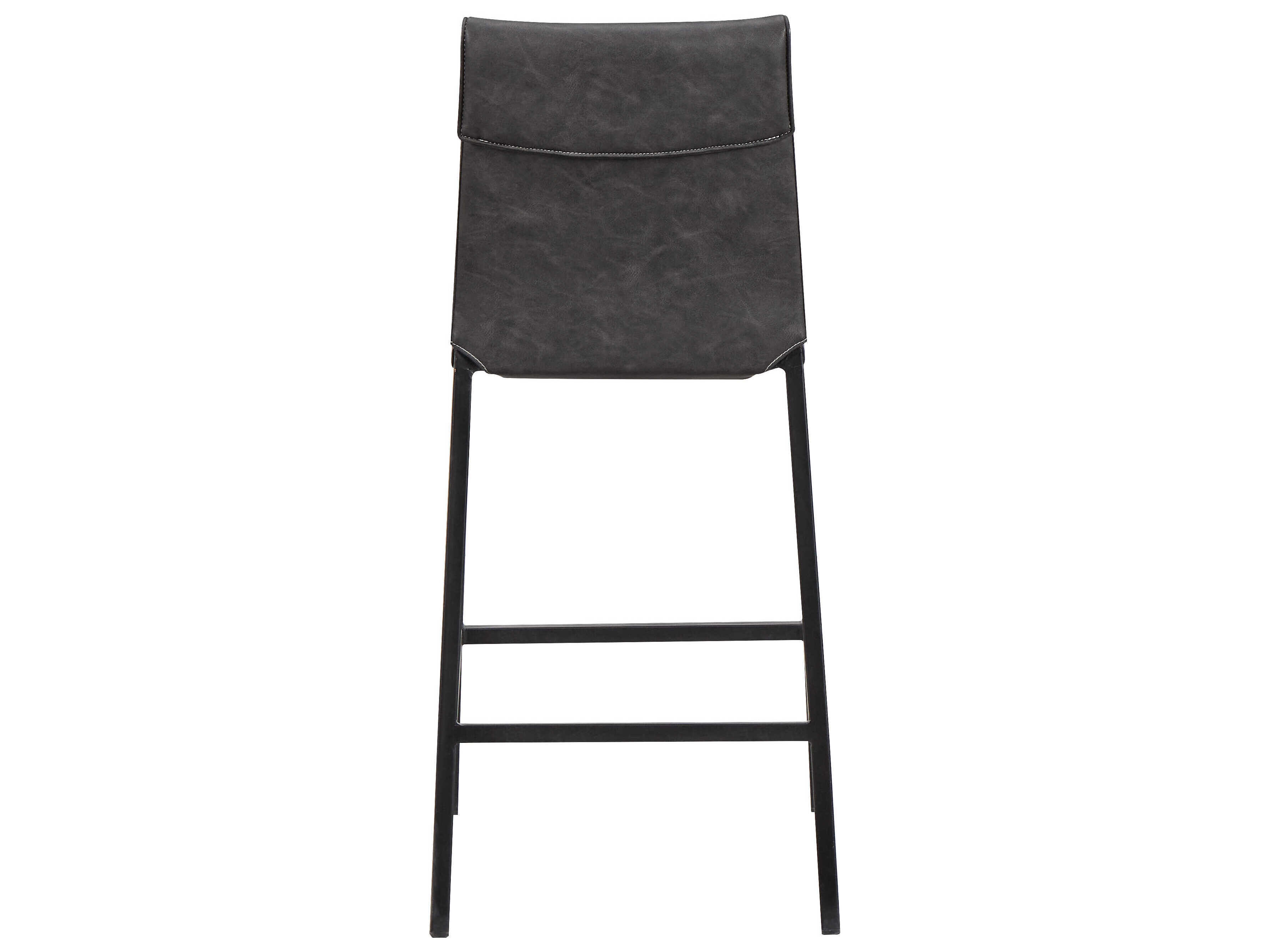 Mobital Harris Leather Grey Bar Stool