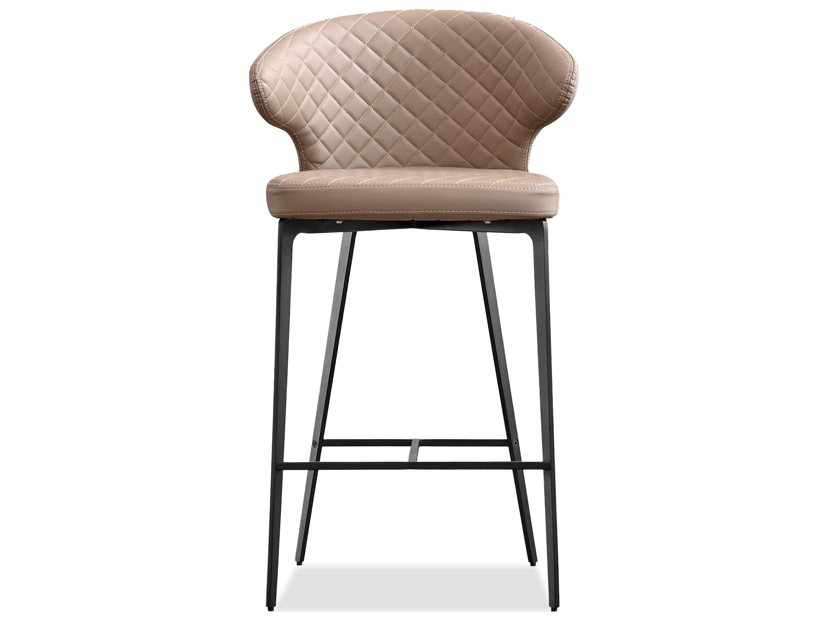 Mobital Hug Russet Brown Leatherette Faux Leather Counter Stool