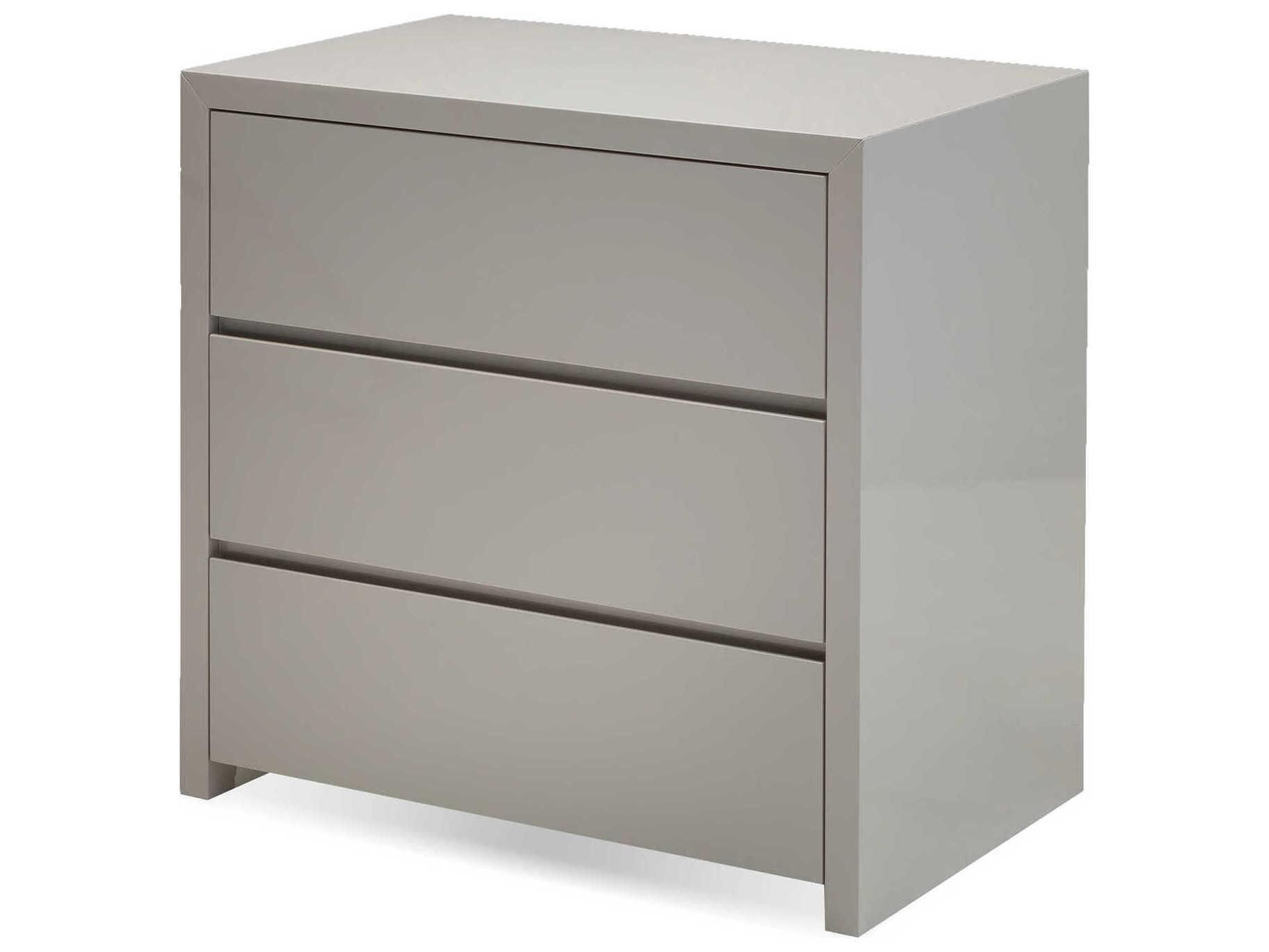 Mobital Blanche 3-Drawers Gray Dresser