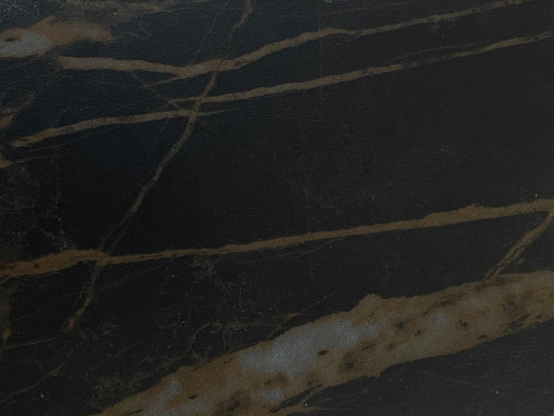 Mobital Century Rectangular Metal Noir Desir Ceramic Black Dining Table