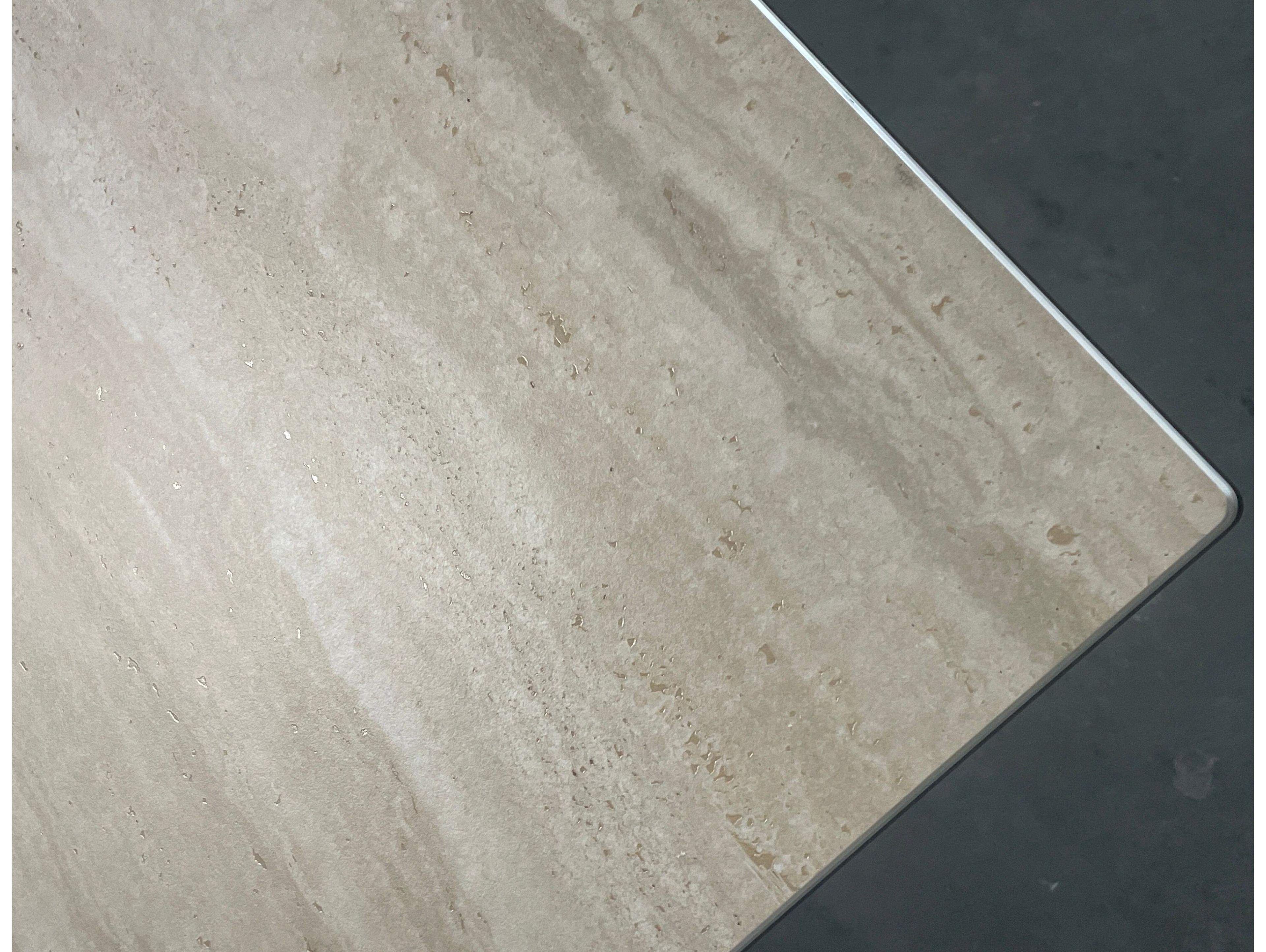 Mobital Century Rectangular Travertino Ceramic Top Dining Table