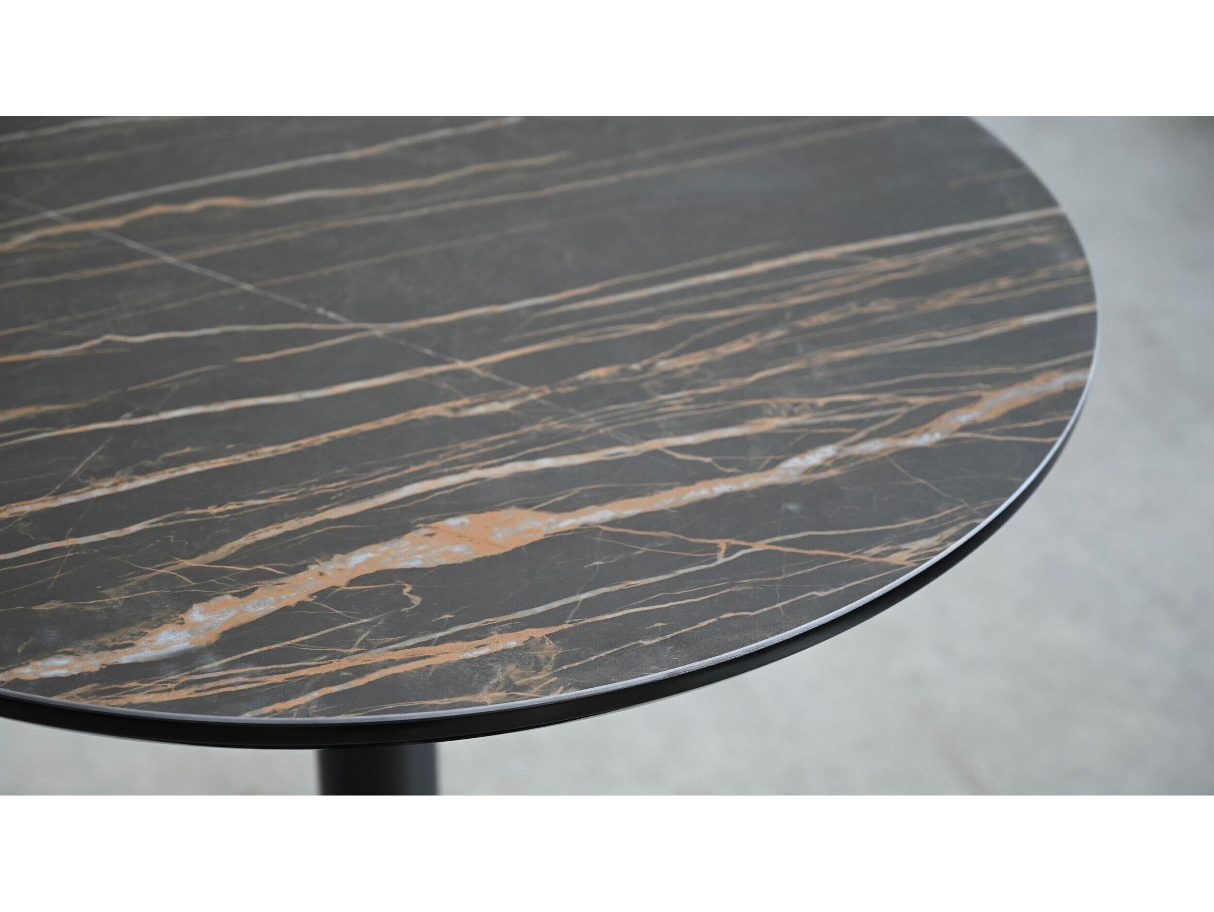 Mobital Halfpint Round Noire Desir Ceramic Dining Table