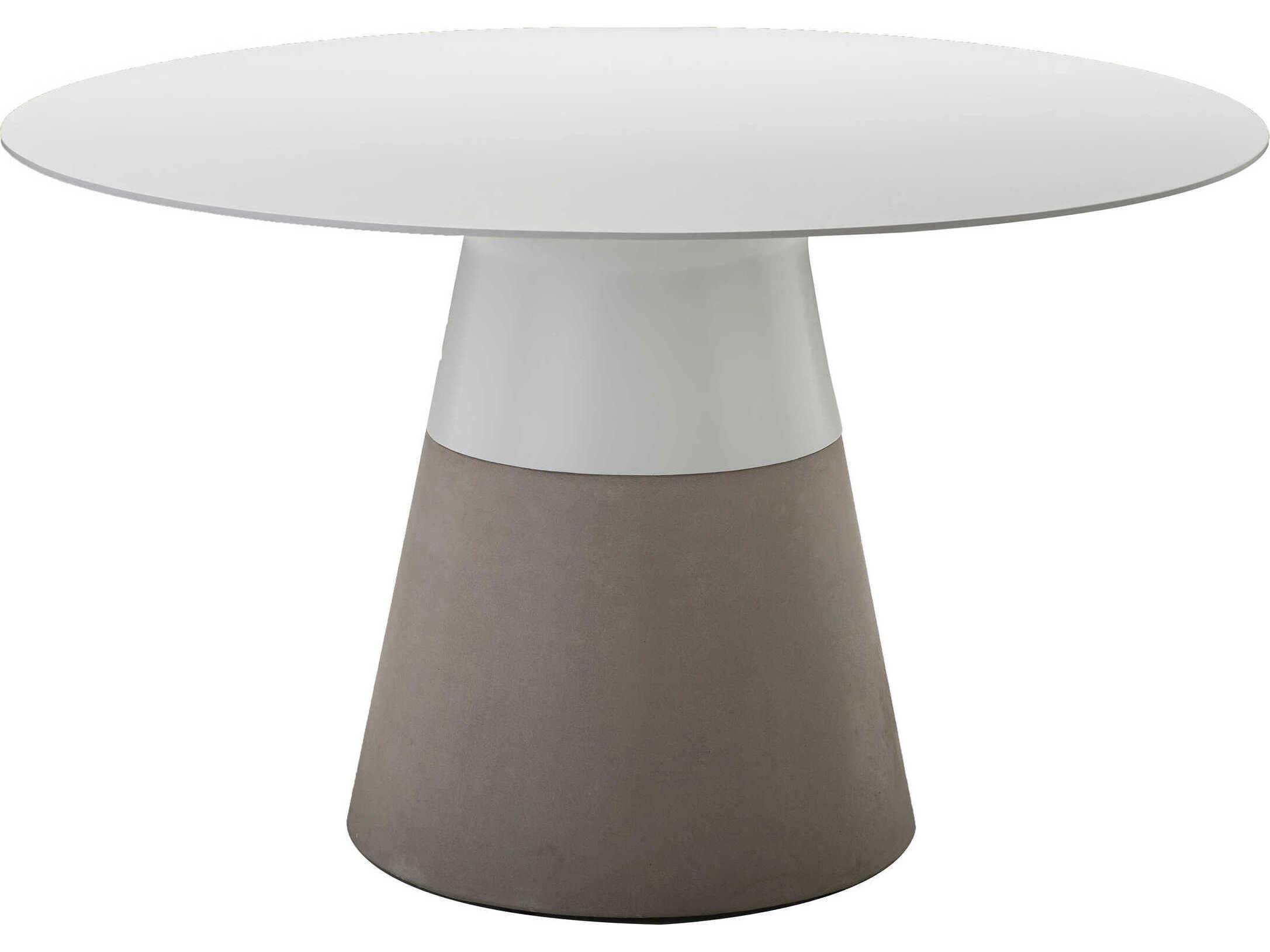 Mobital Maldives Round White Dining Table