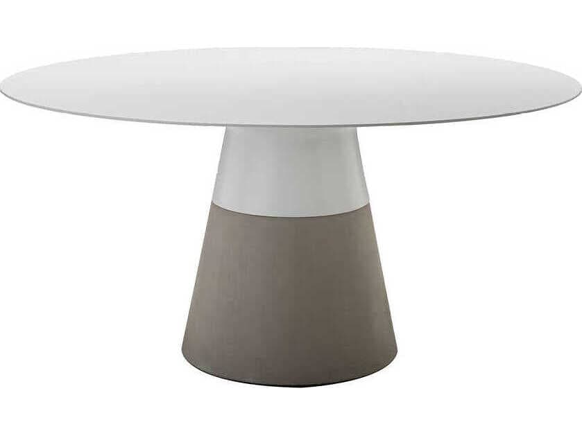 Mobital Maldives Round White Dining Table