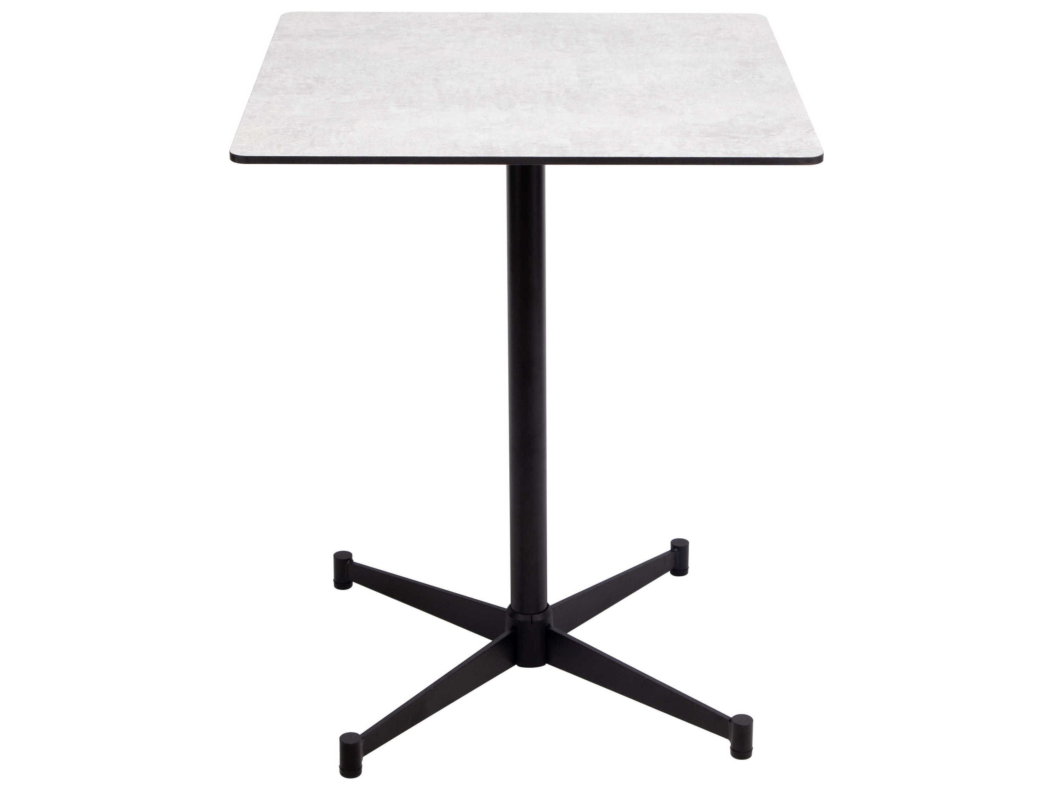 Mobital Pinto Square Wood Grey Black Dining Table