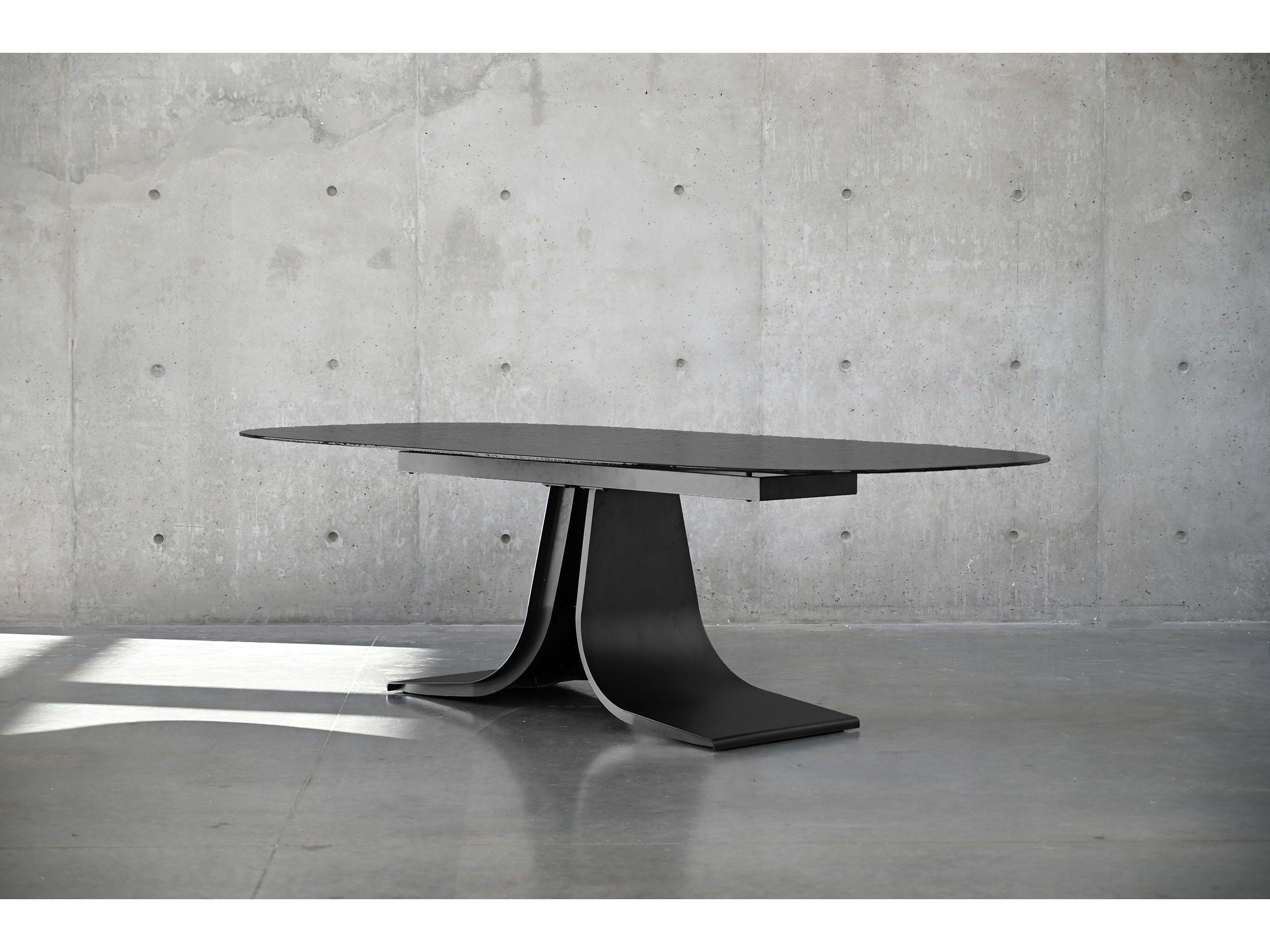 Mobital Ponza Oval Glass Dining Table