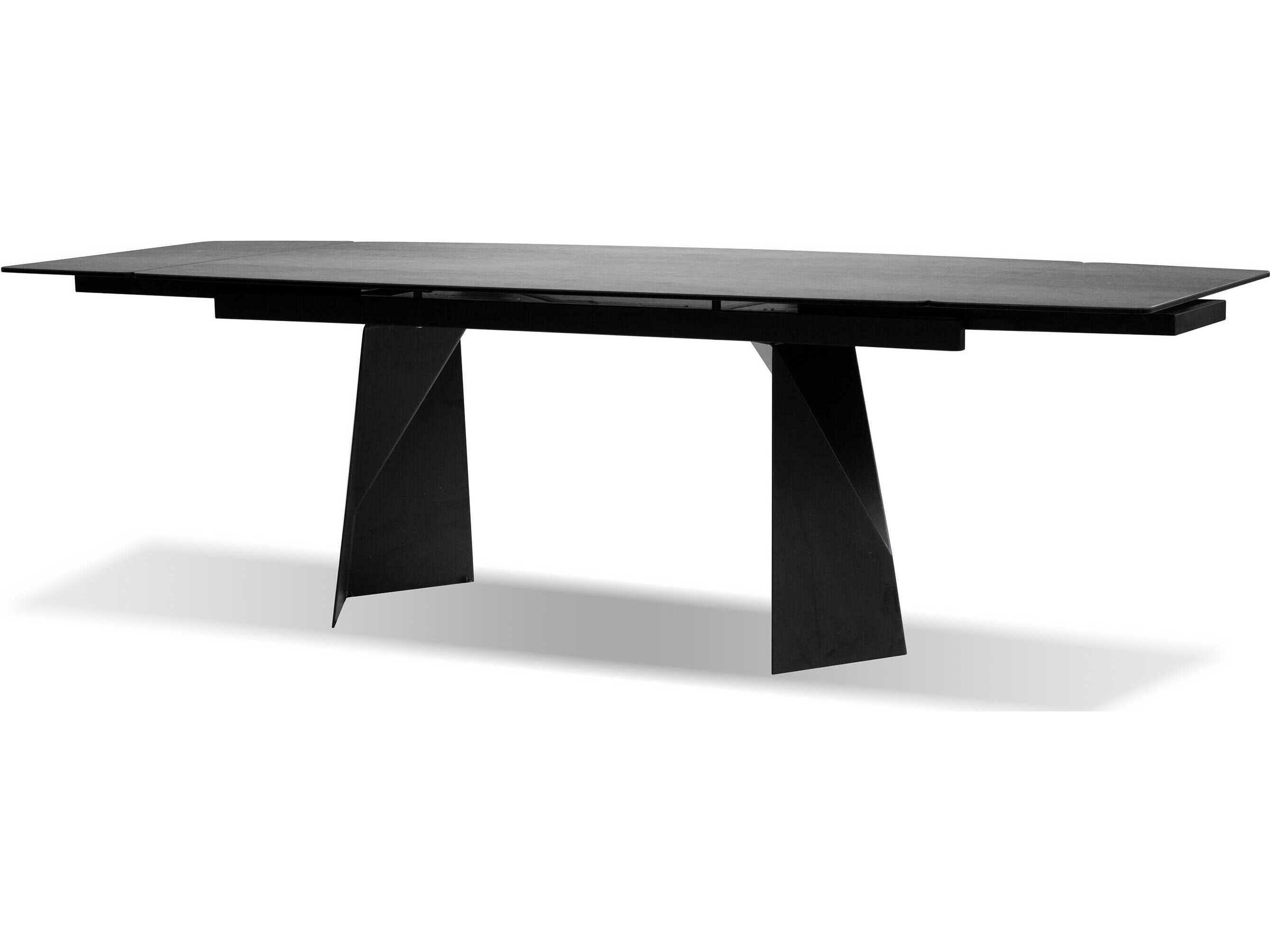 Mobital Prism Rectangular Ceramic Industrial Grey Dining Table