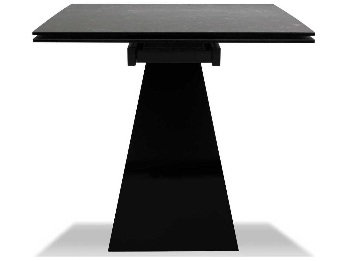 Mobital The Extendable Rectangular Ceramic Slate Black Dining Table