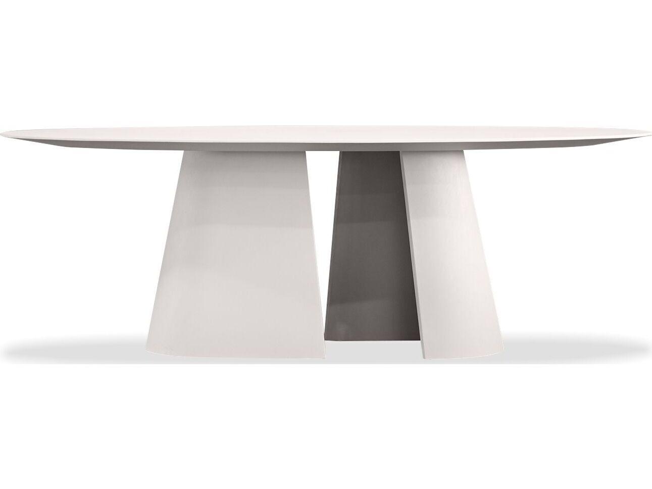 Mobital Tumuli Oval Resin Tapioca Mas Epoxy Dining Table