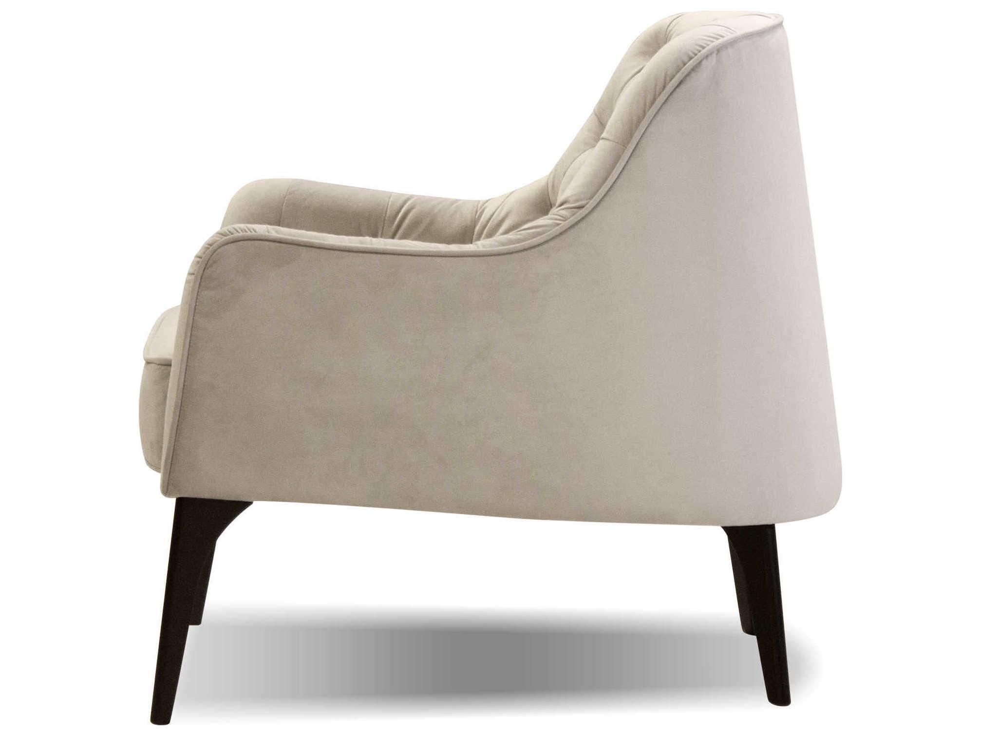 Mobital Ellington White Fabric Accent Chair