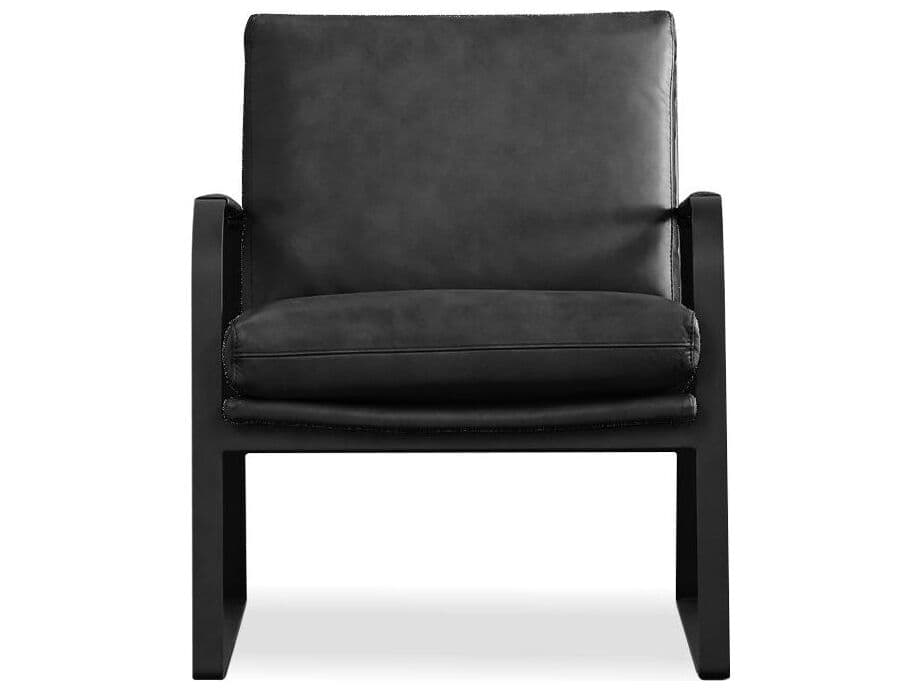 Mobital Jameson Black Leather Accent Chair