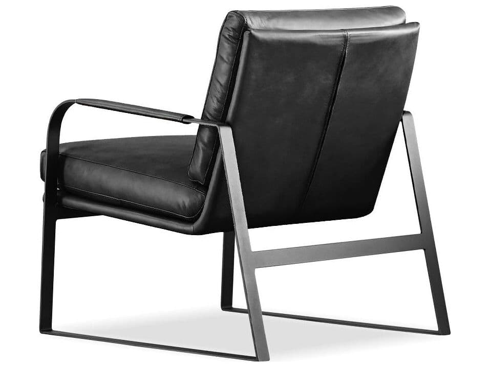 Mobital Jameson Black Leather Accent Chair