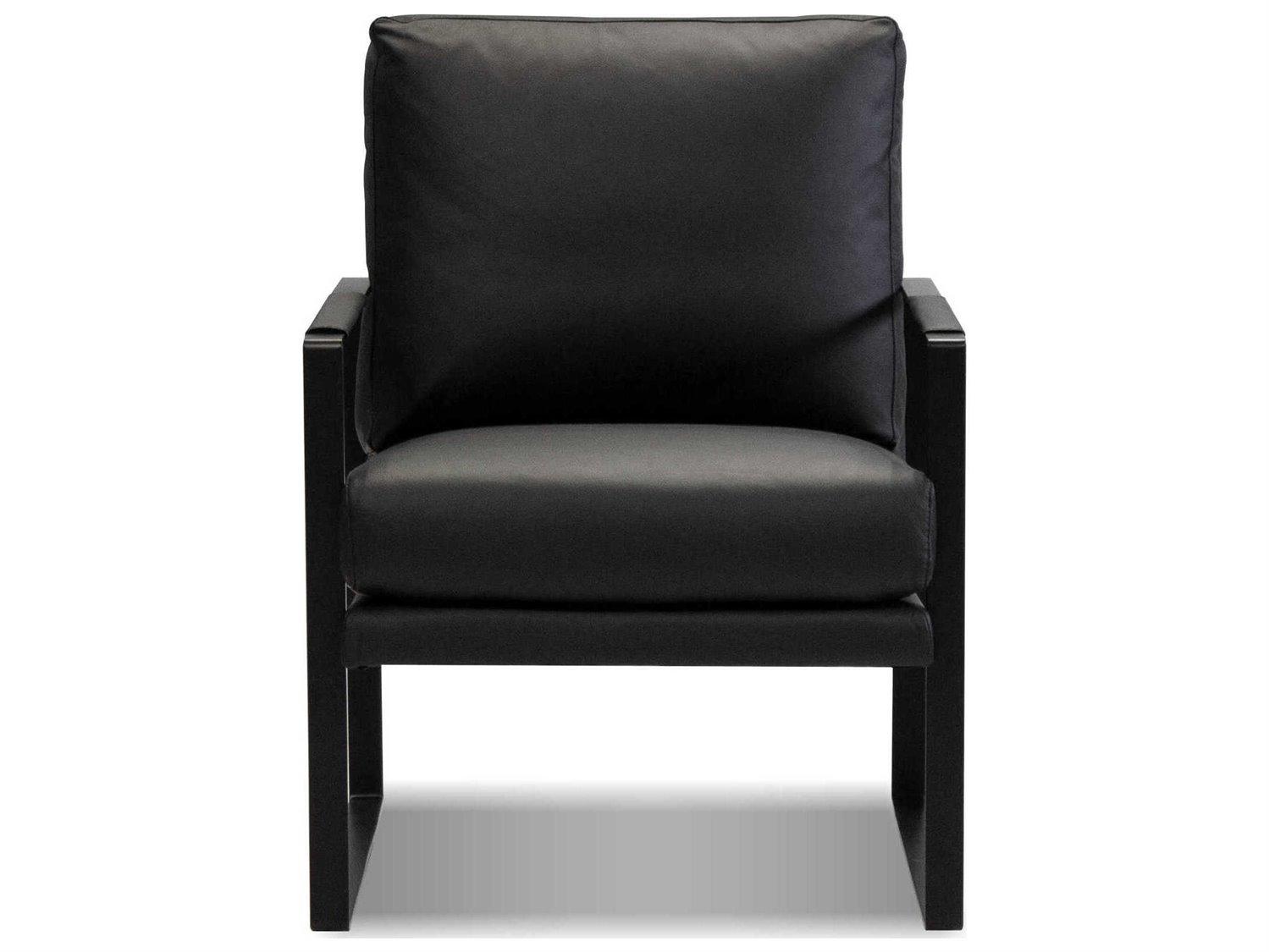 Mobital Mitchell Black Leather Accent Chair