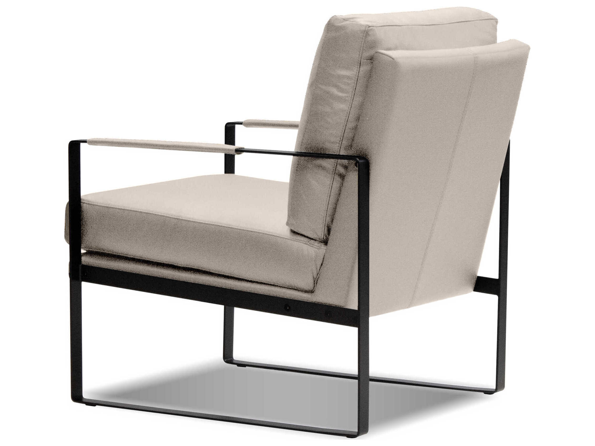 Mobital Mitchell Black Leather Accent Chair